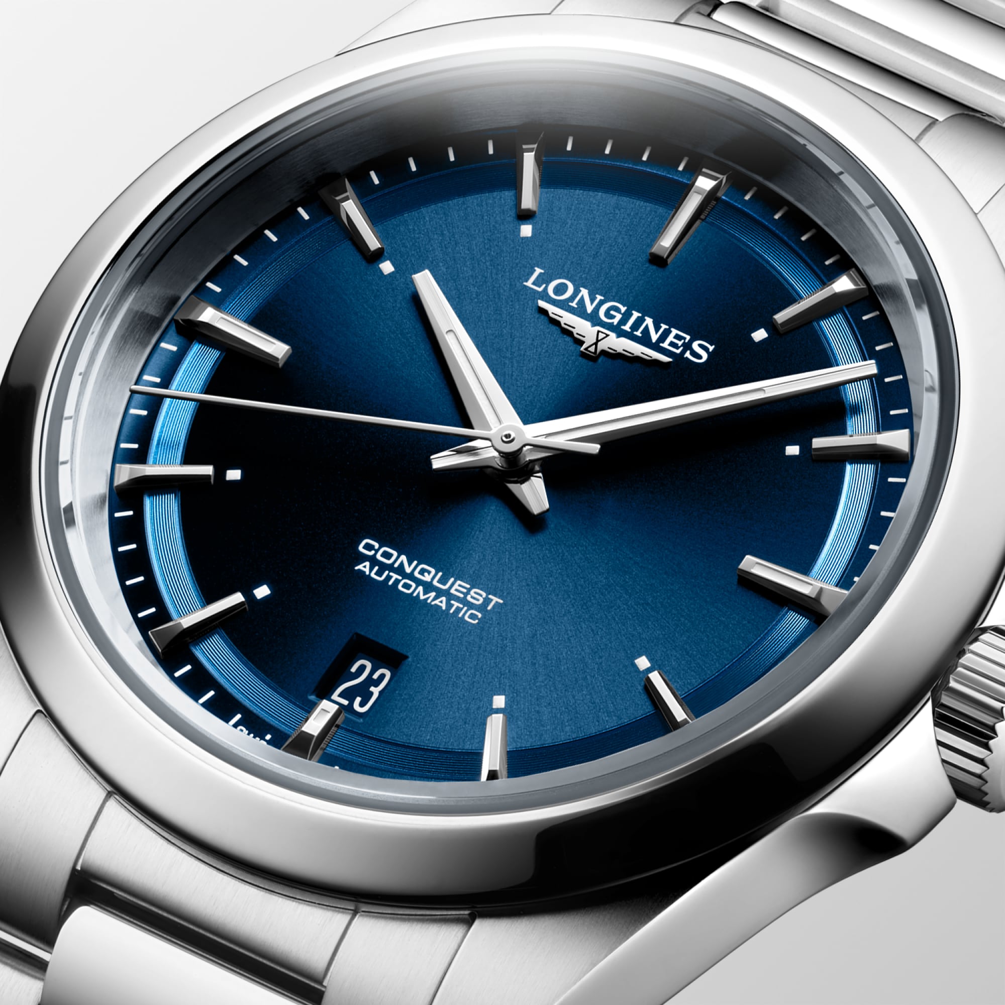 Longines Conquest 38mm Sunray Blue Automatic Watch