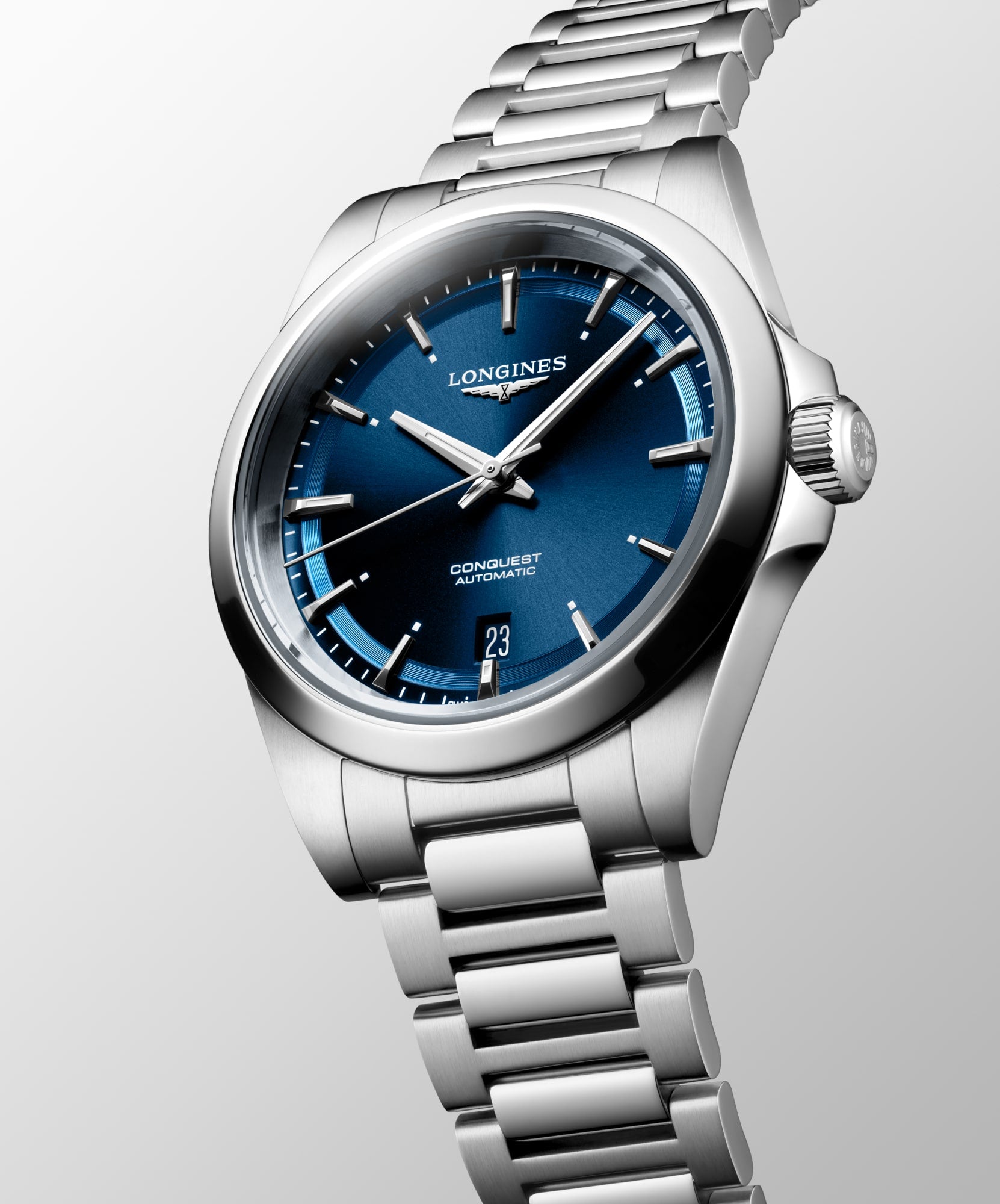 Longines Conquest 38mm Sunray Blue Automatic Watch