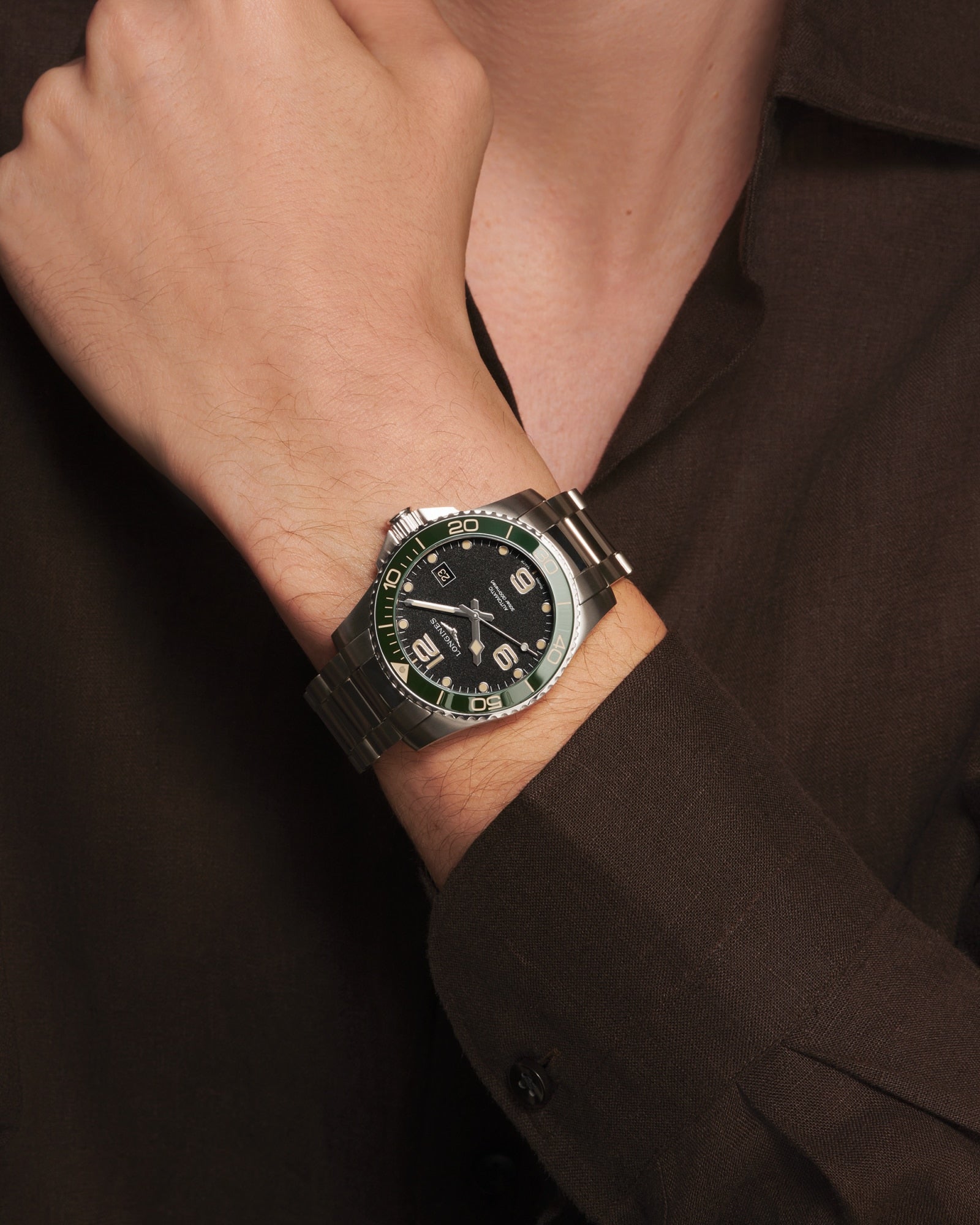 Longines HydroConquest 41mm Automatic Black Ceramic Watch