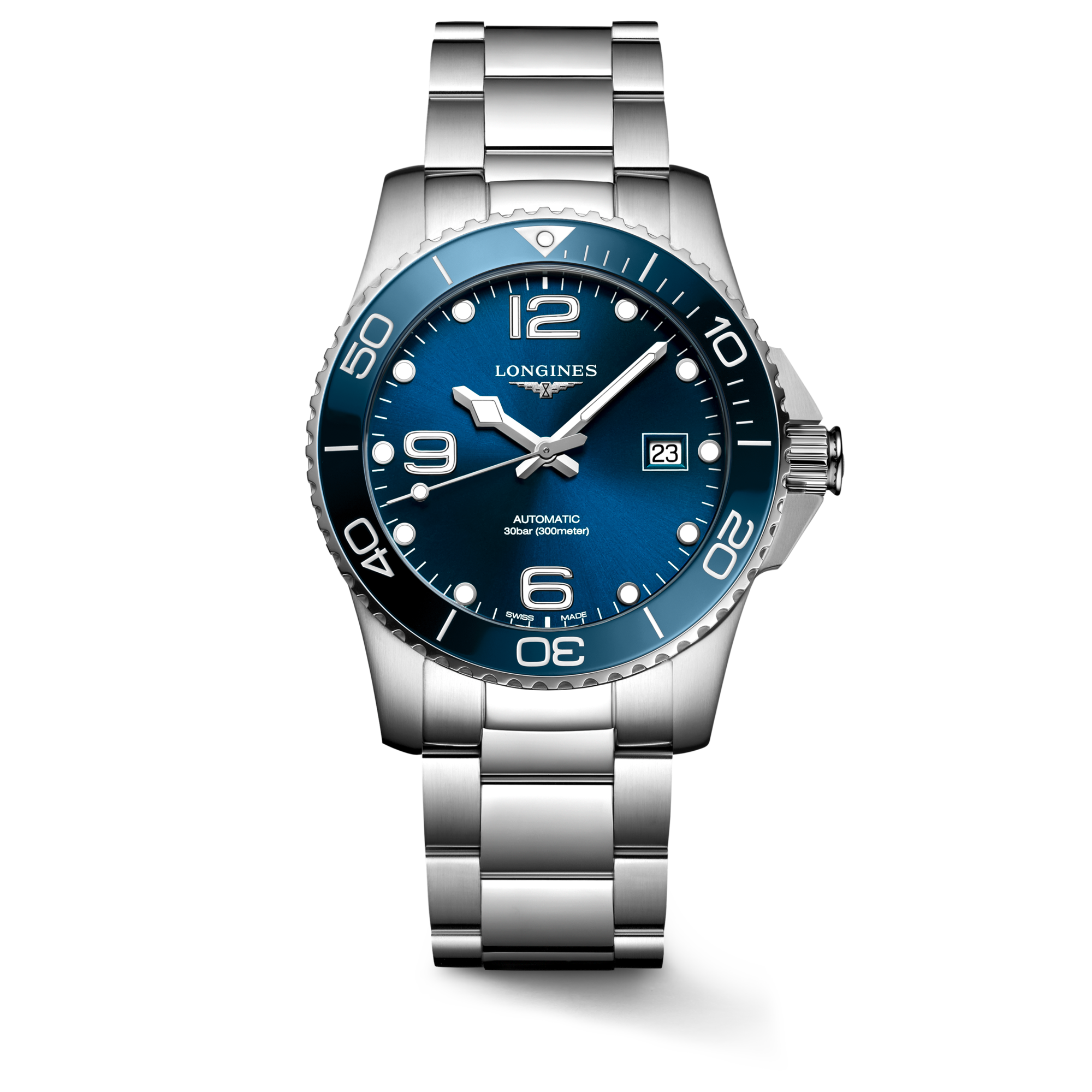 Longines HydroConquest 41mm Sunray Blue Automatic Watch
