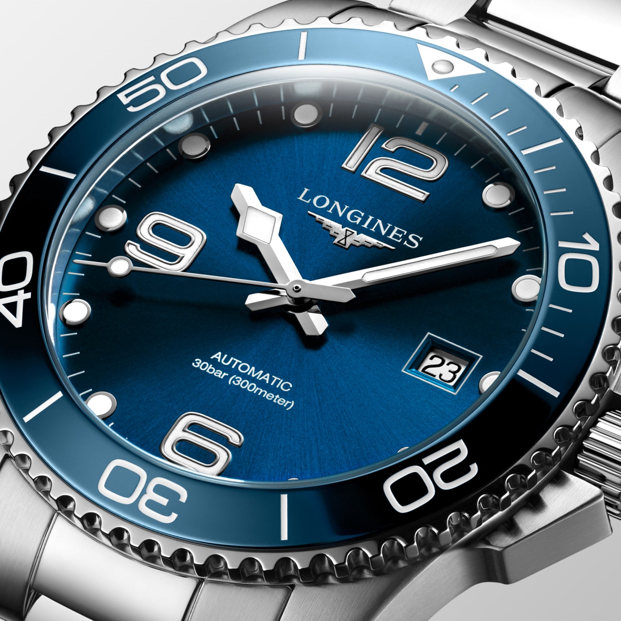 Longines HydroConquest 41mm Sunray Blue Automatic Watch