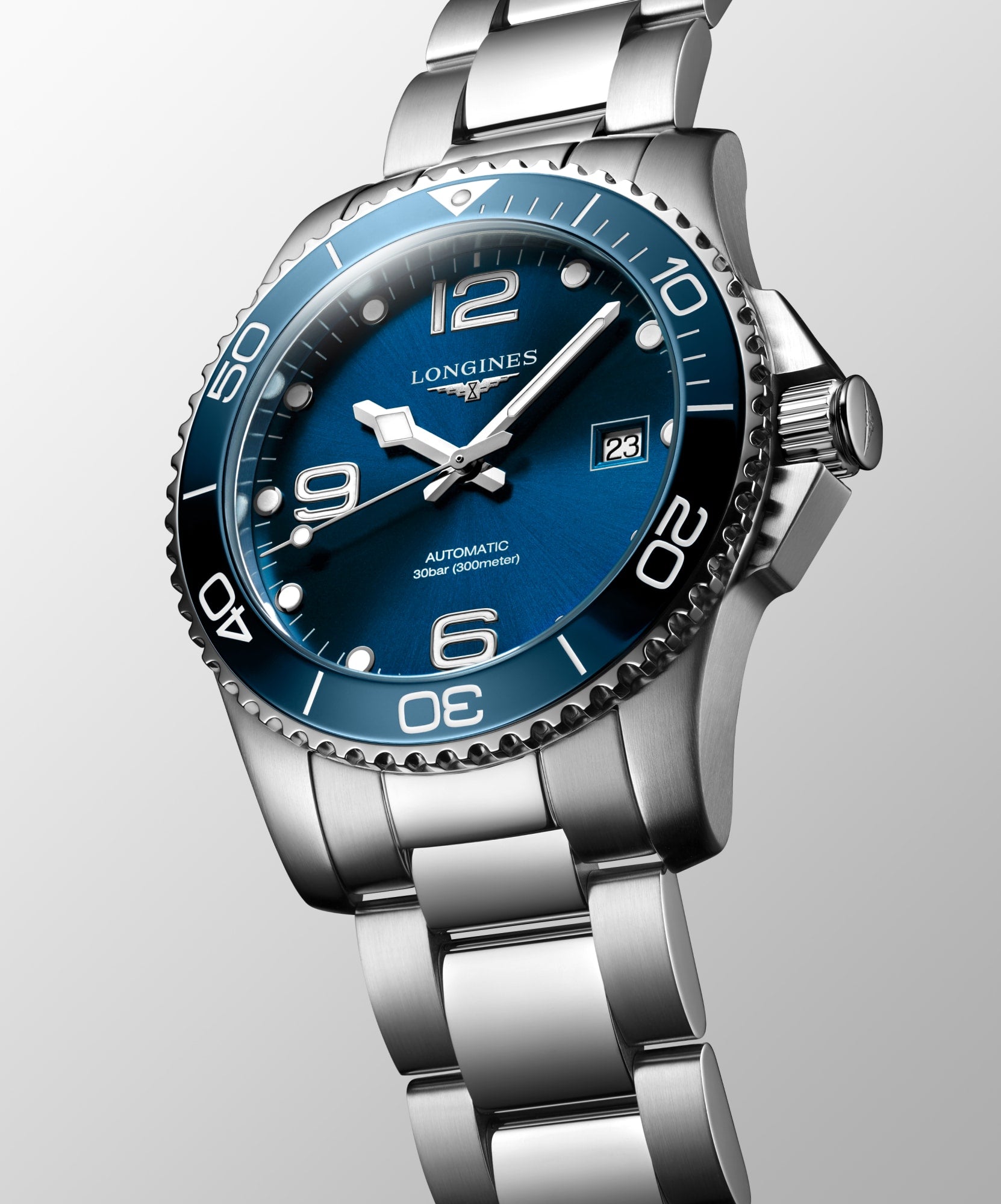 Longines HydroConquest 41mm Sunray Blue Automatic Watch