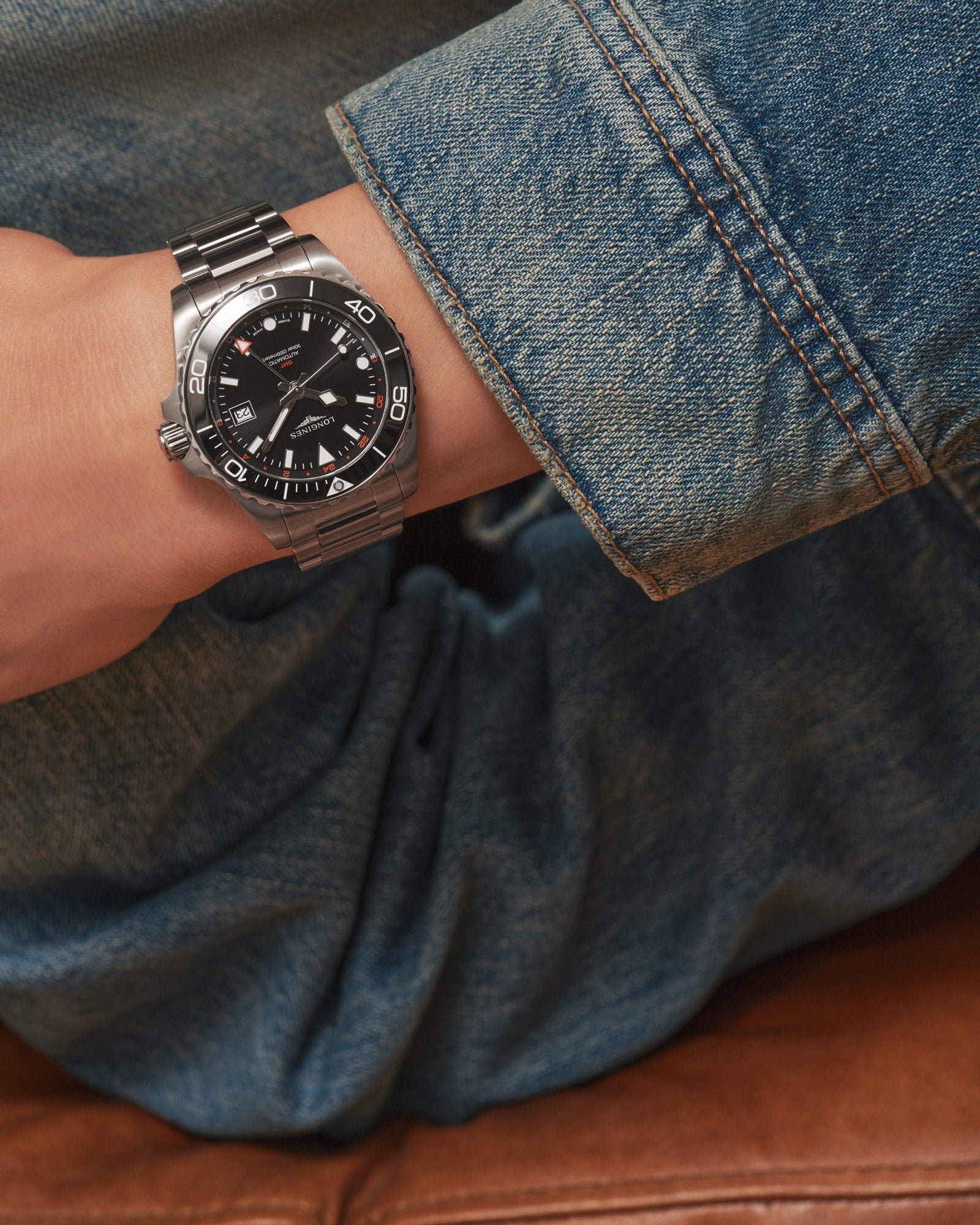 Longines HydroConquest GMT 41mm Black Dial Watch