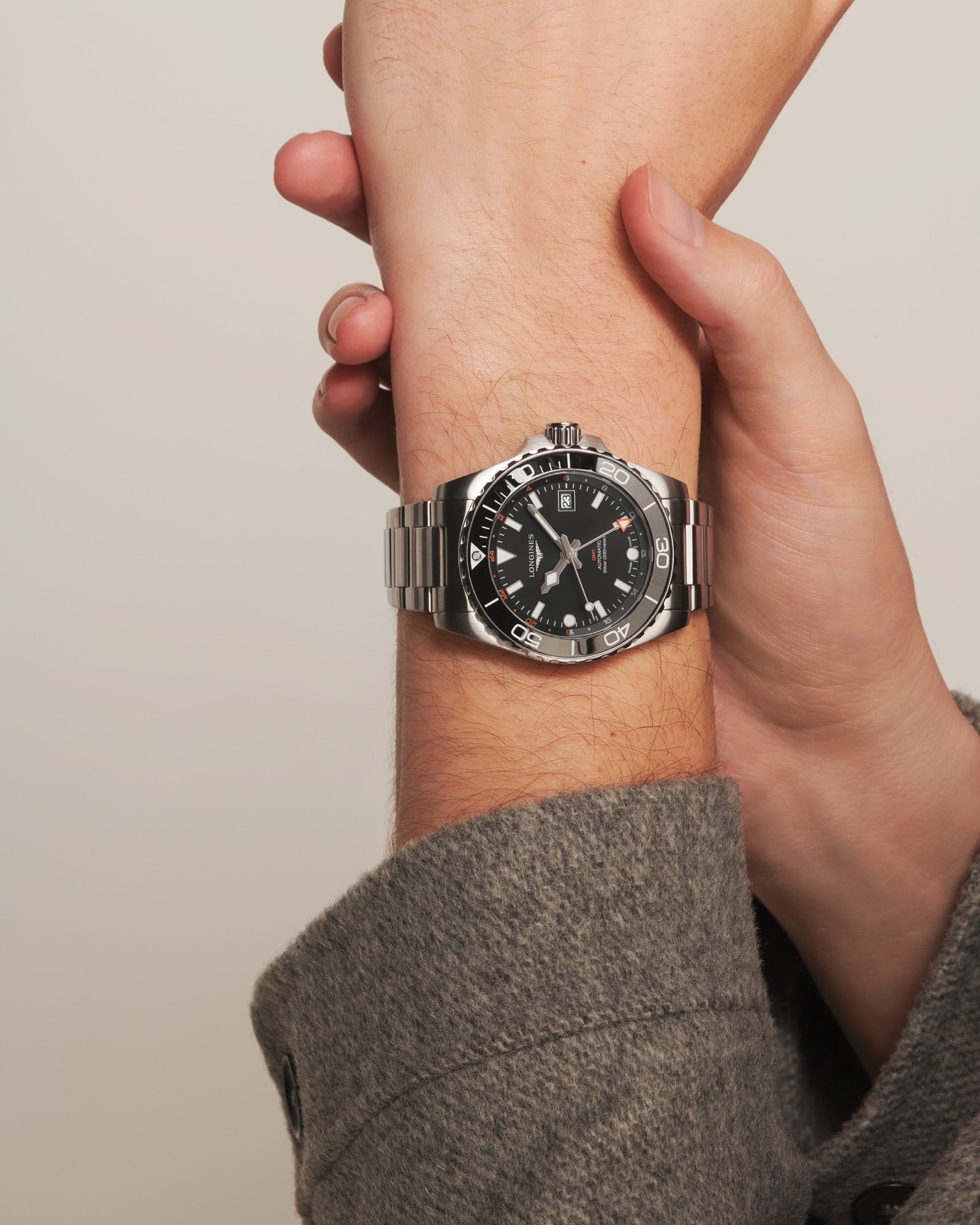 Longines HydroConquest GMT 41mm Black Dial Watch