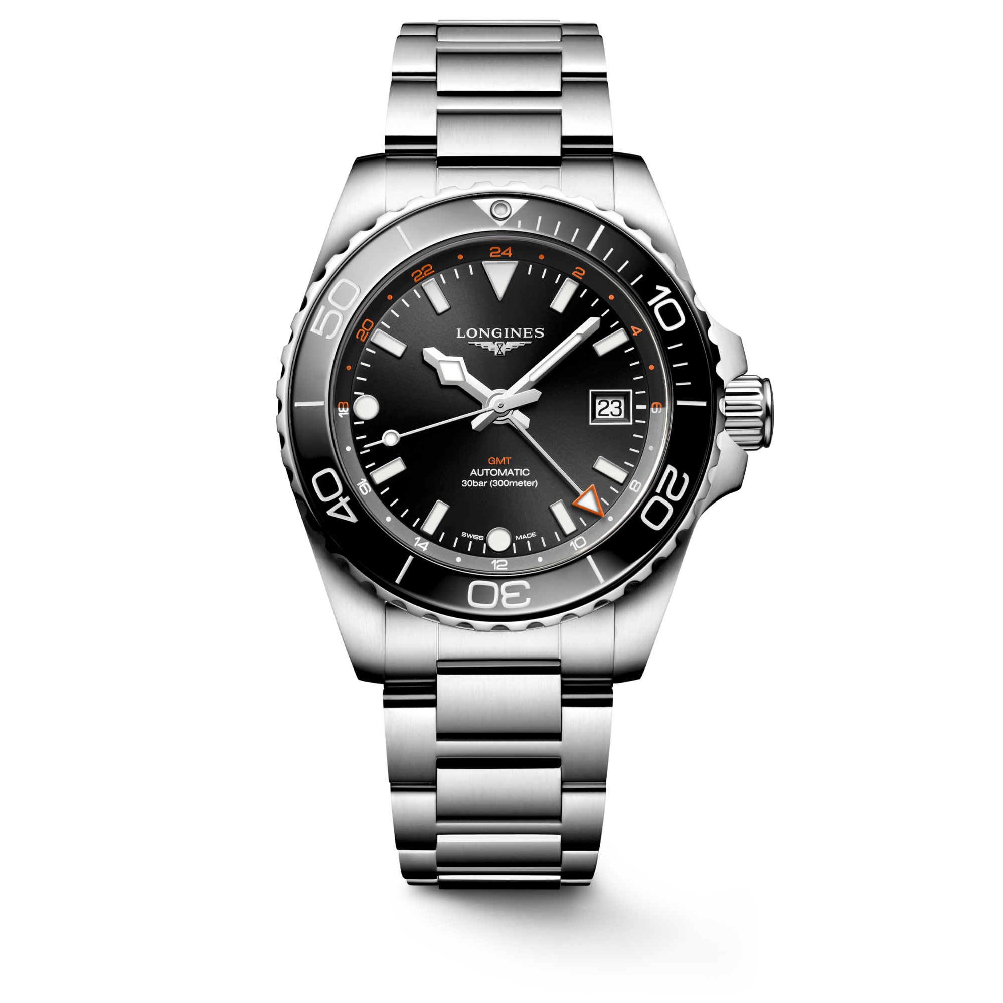 Longines HydroConquest GMT 41mm Black Dial Watch