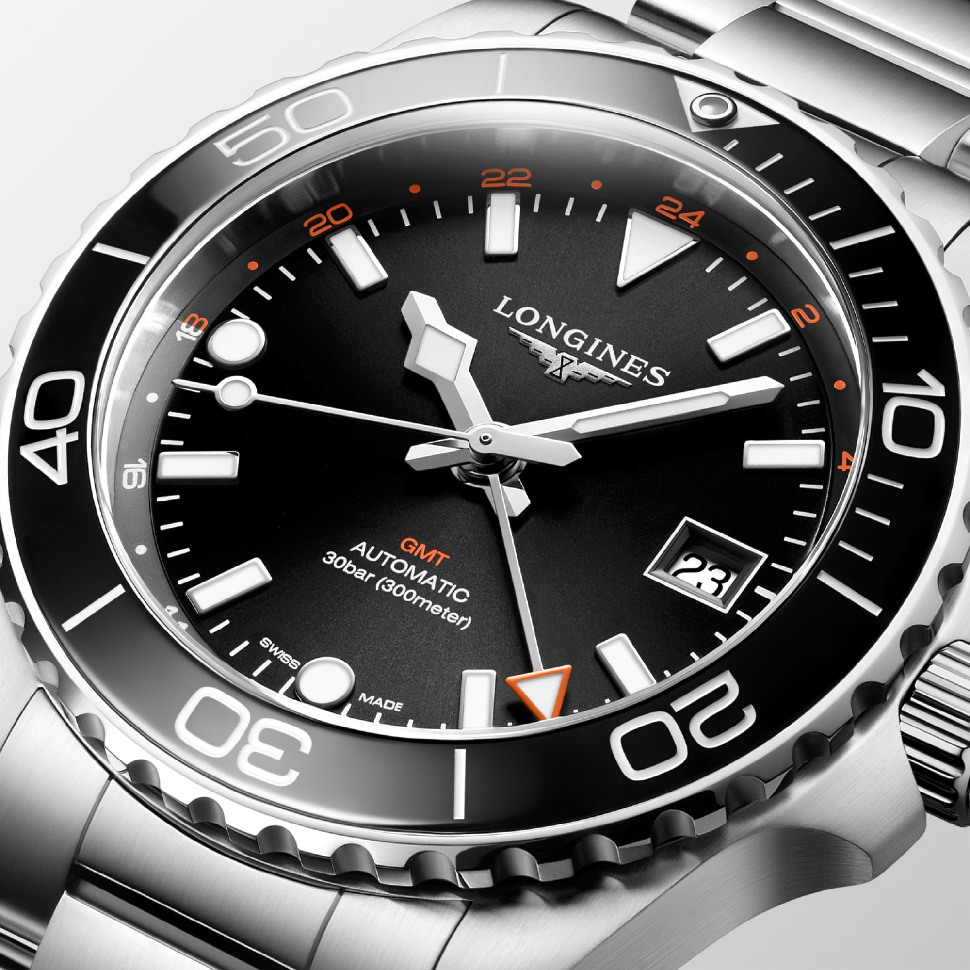 Longines HydroConquest GMT 41mm Black Dial Watch