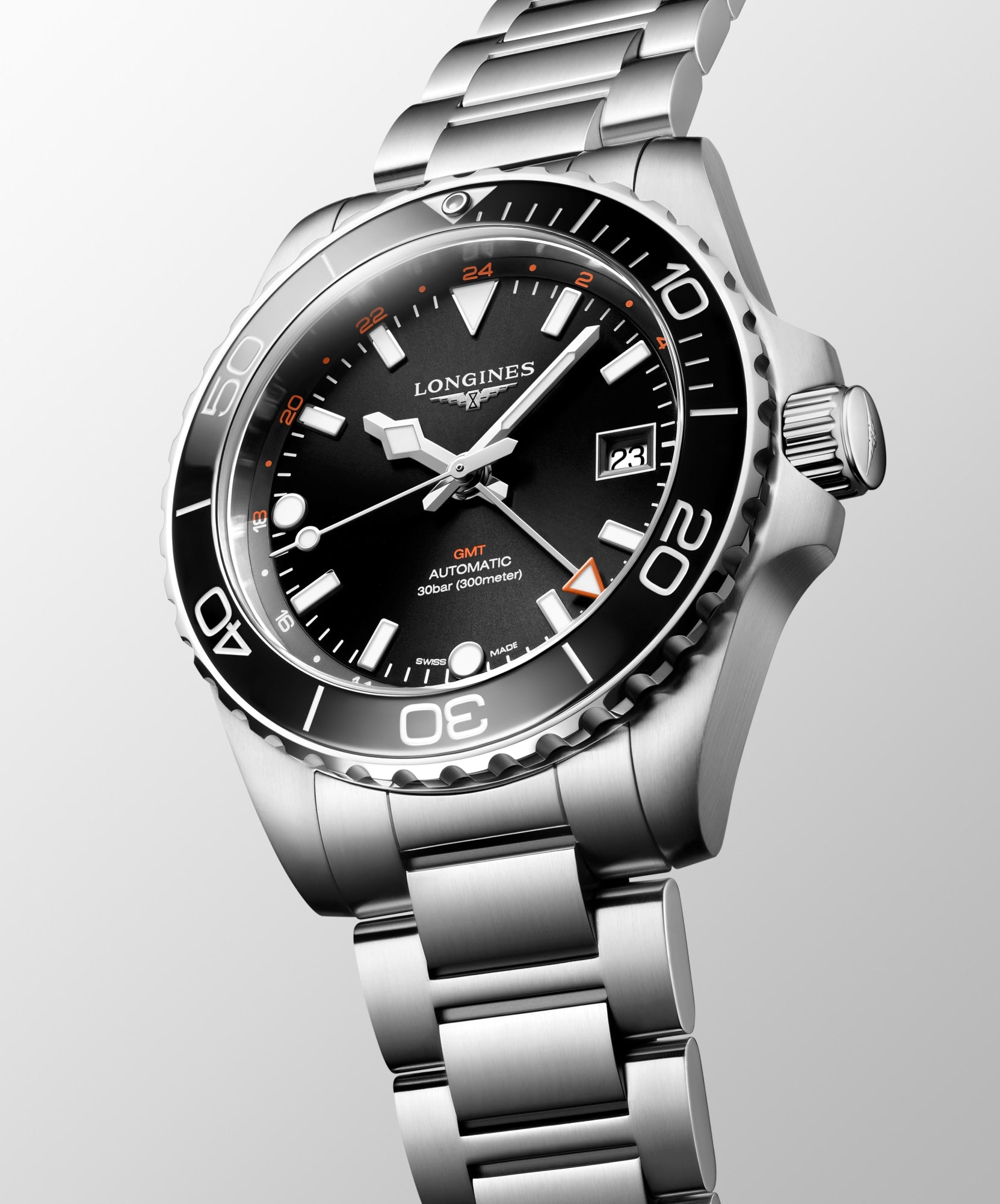 Longines HydroConquest GMT 41mm Black Dial Watch
