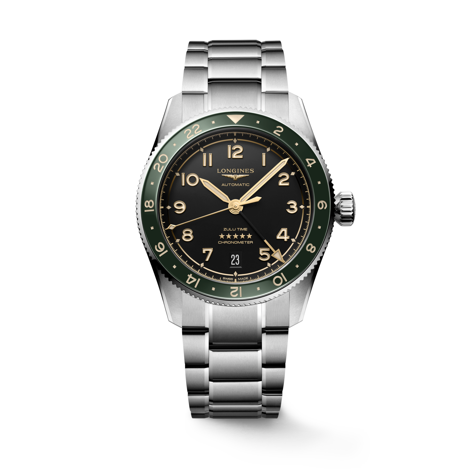 Longines Spirit Zulu Time 39mm Anthracite GMT