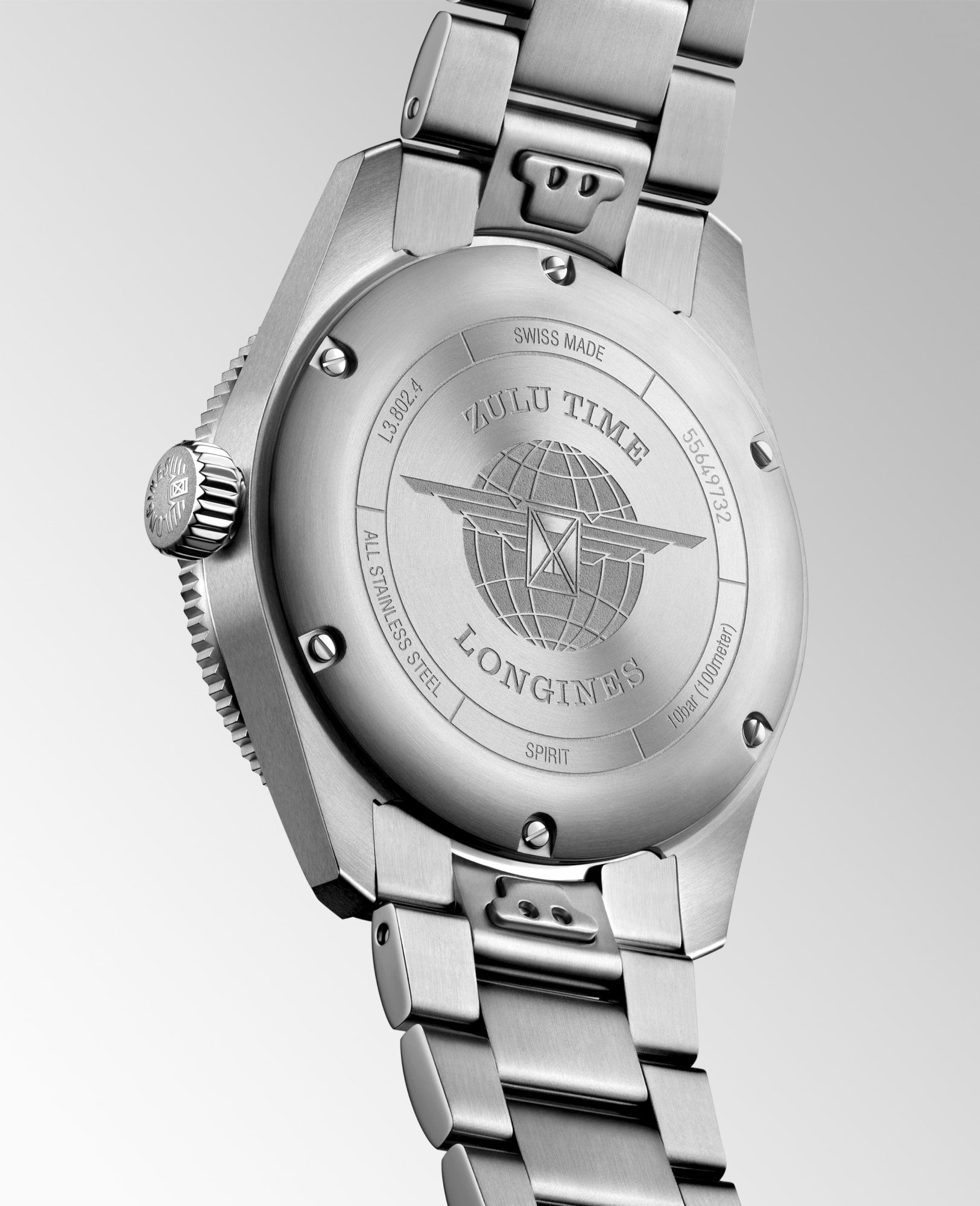 Longines Spirit Zulu Time 39mm Sunray Blue