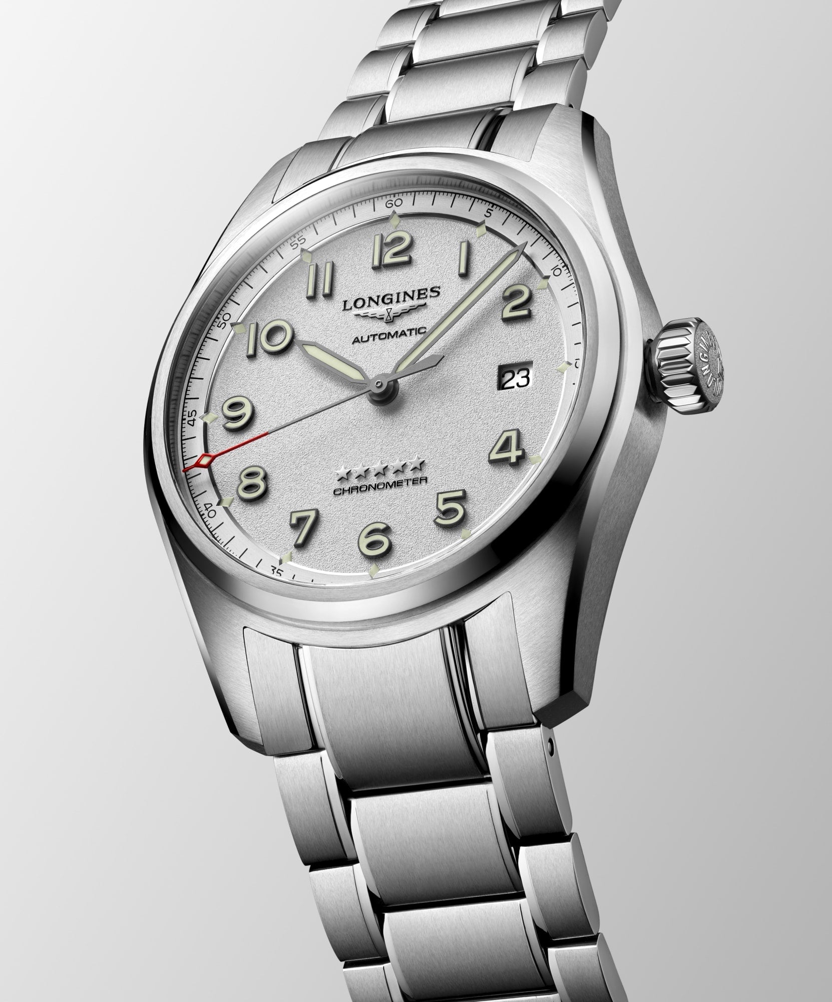 Longines Spirit 40mm Opaline Ivory Automatic Watch