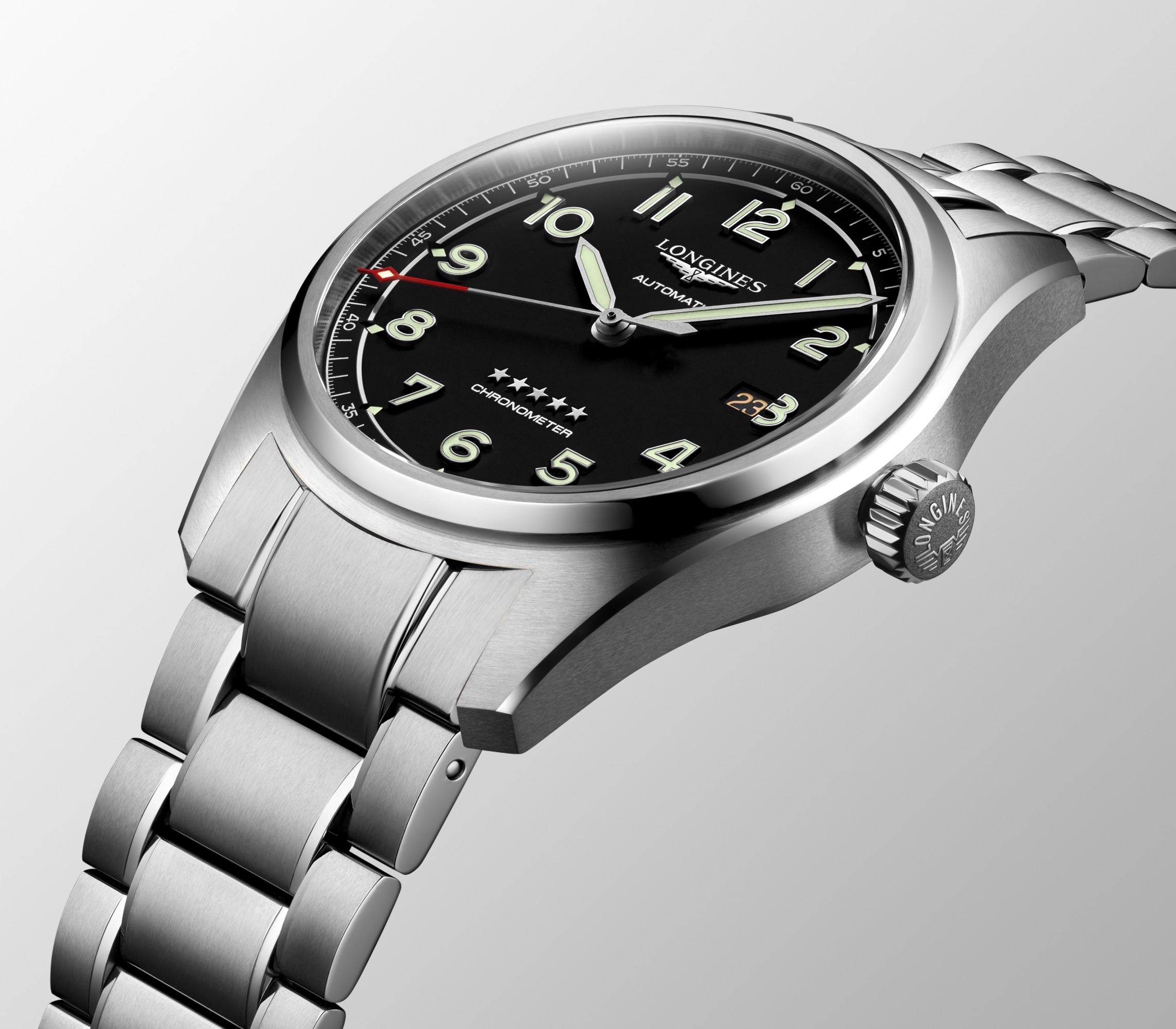 Longines Spirit Automatic 42mm Black Dial Watch