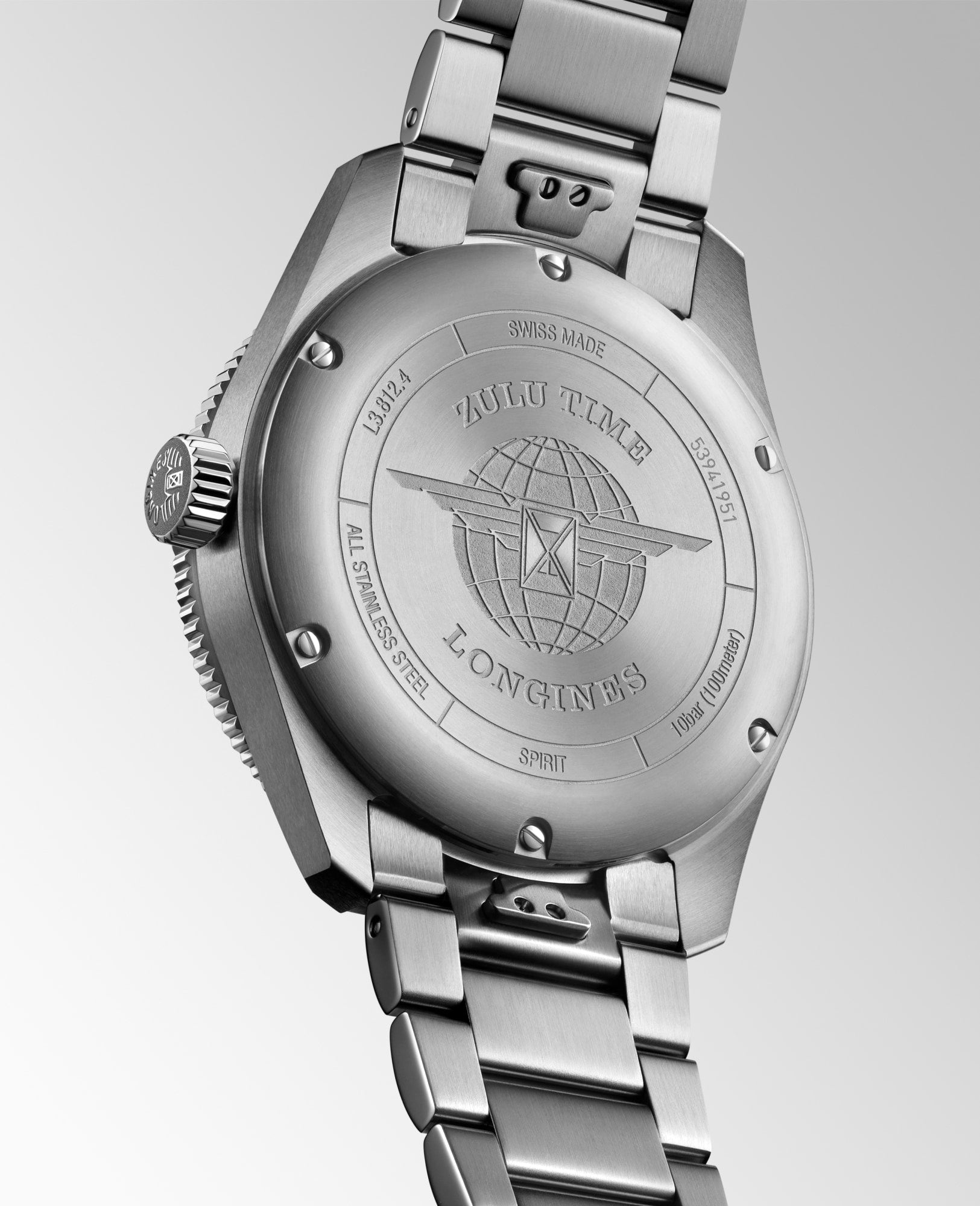 Longines Spirit Zulu Time 42mm Anthracite Watch