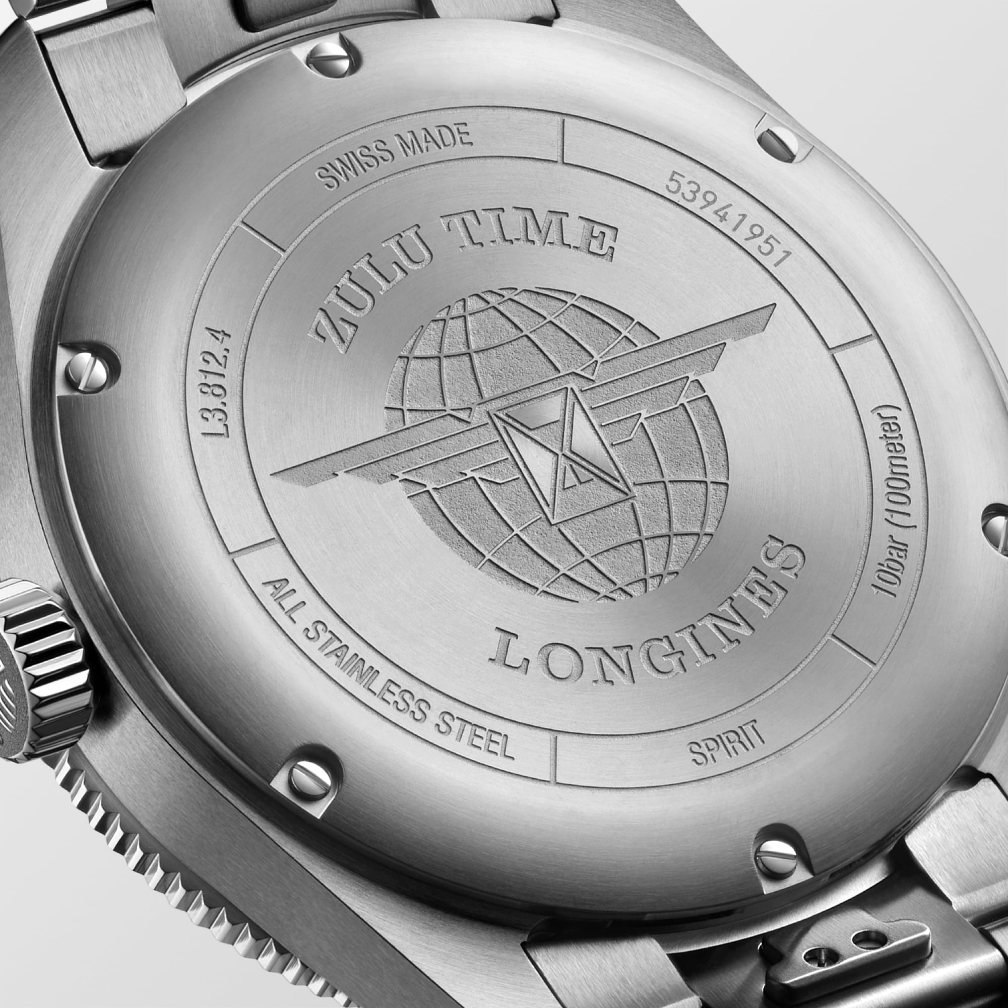 Longines Spirit Zulu Time 42mm Anthracite Watch