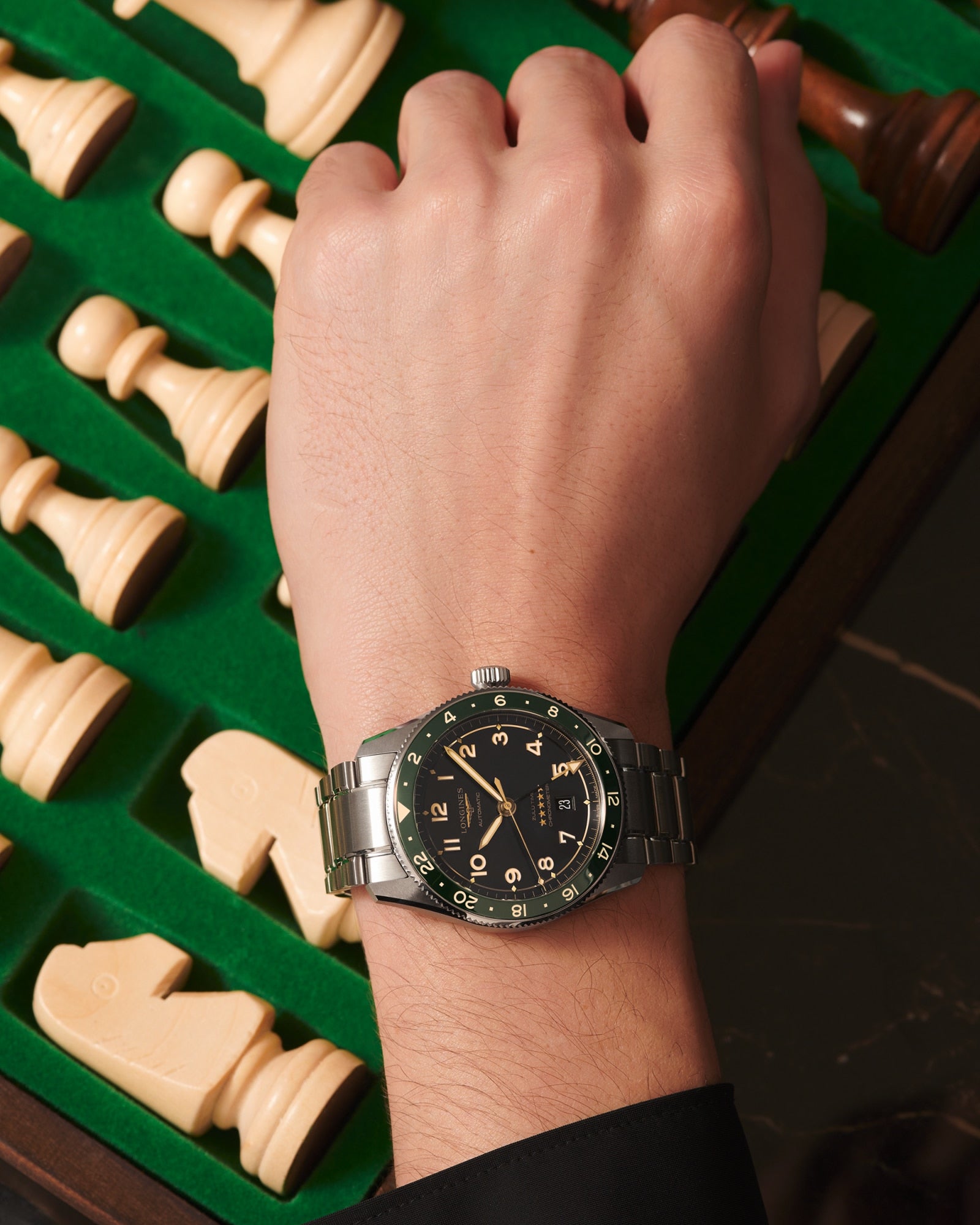 Longines Spirit Zulu Time 42mm GMT Watch