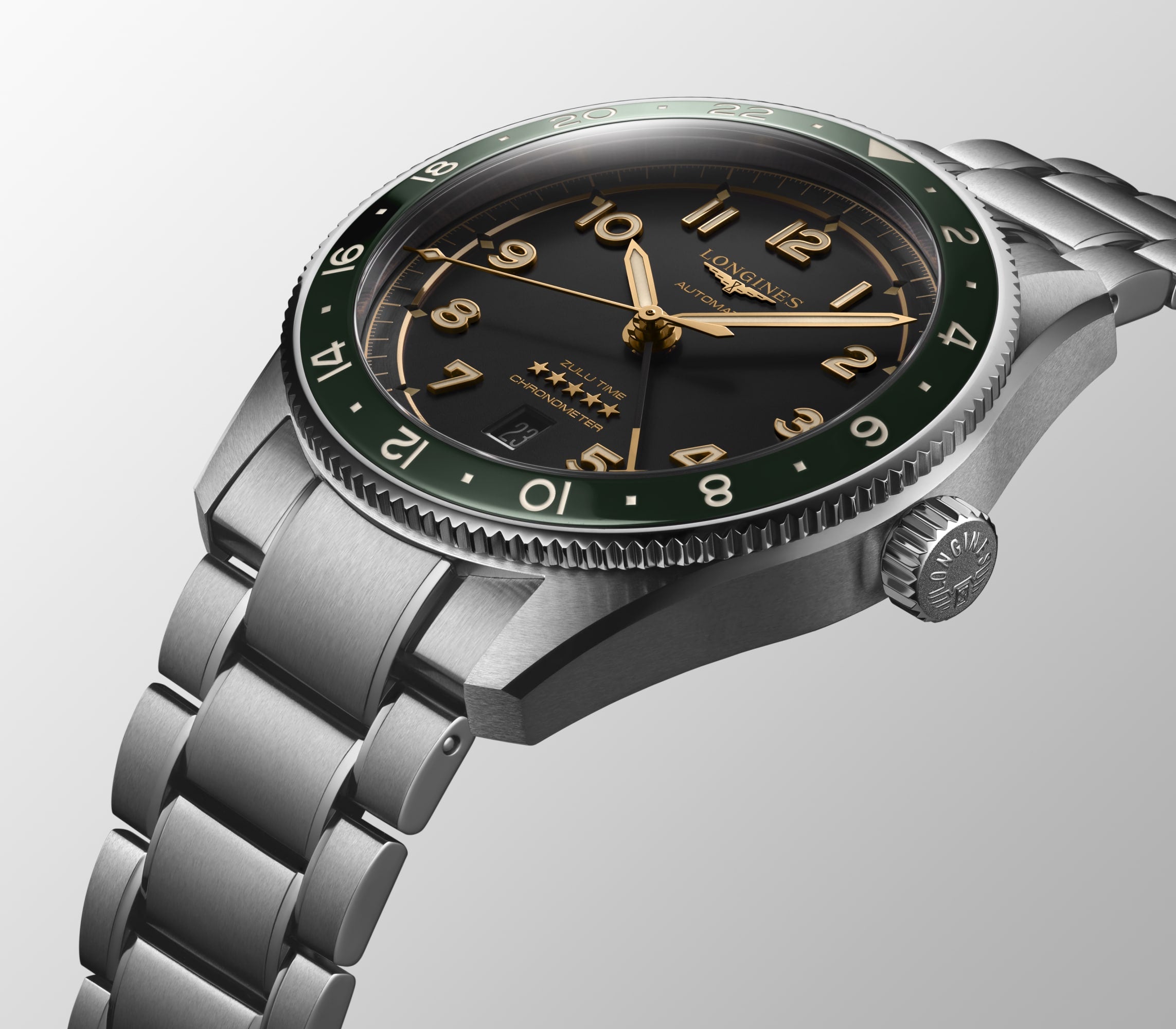 Longines Spirit Zulu Time 42mm GMT Watch