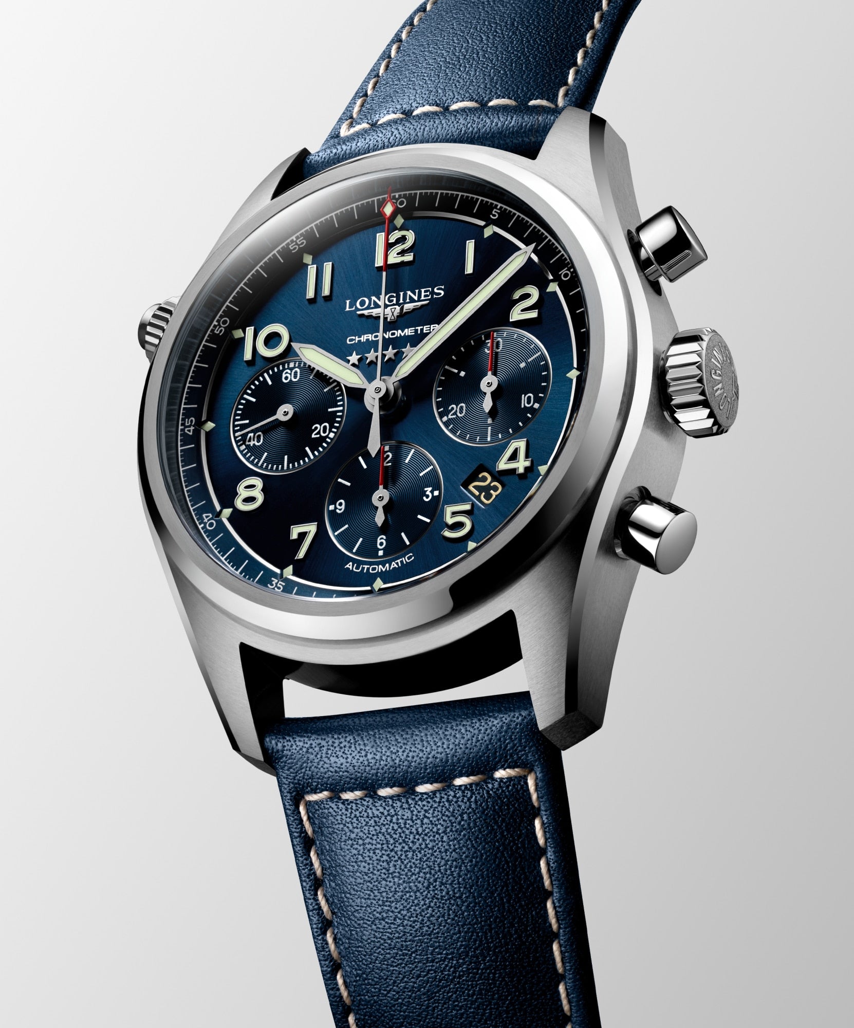 Longines Spirit Chronograph Blue Dial Watch