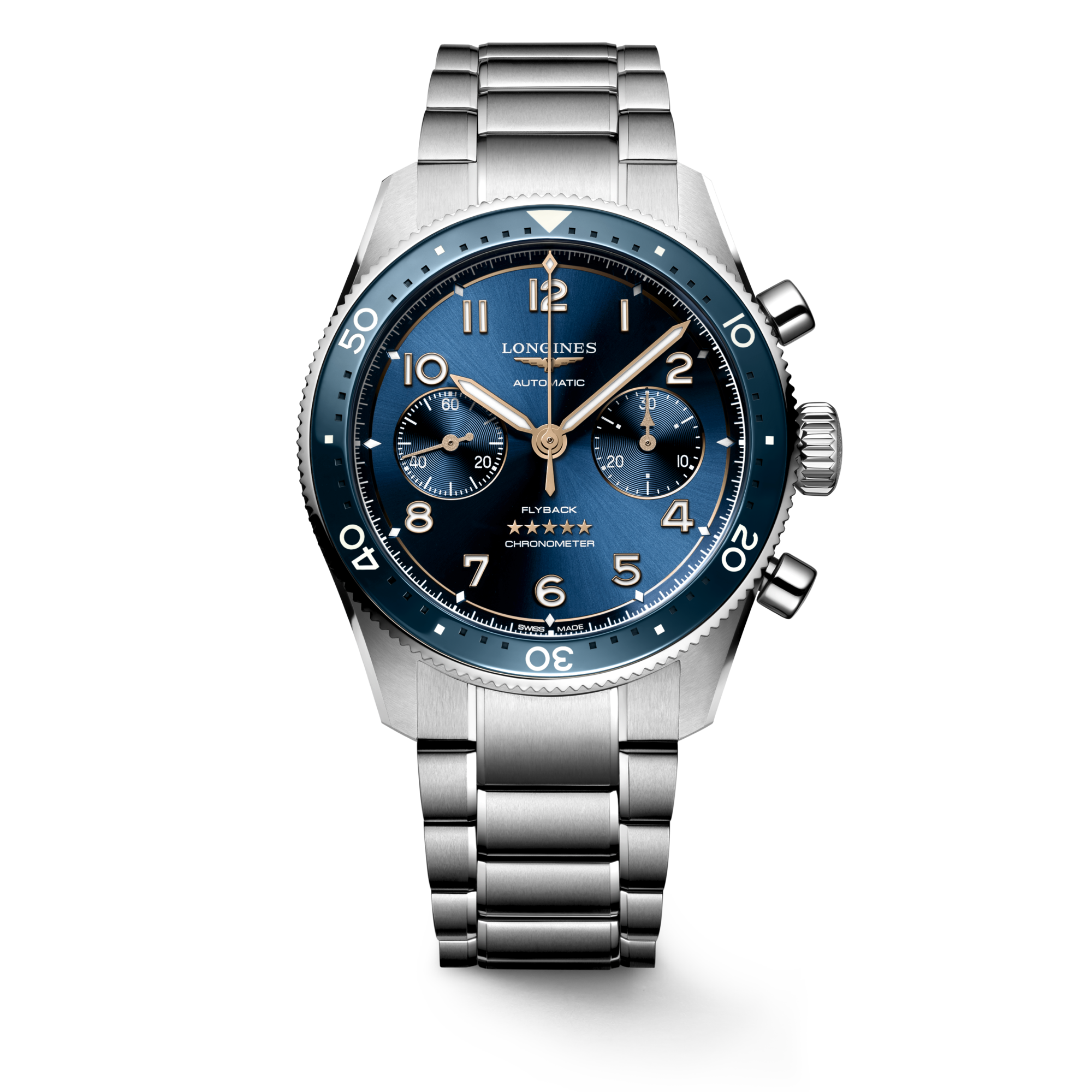 Longines Spirit Flyback 42mm Sunray Blue Watch