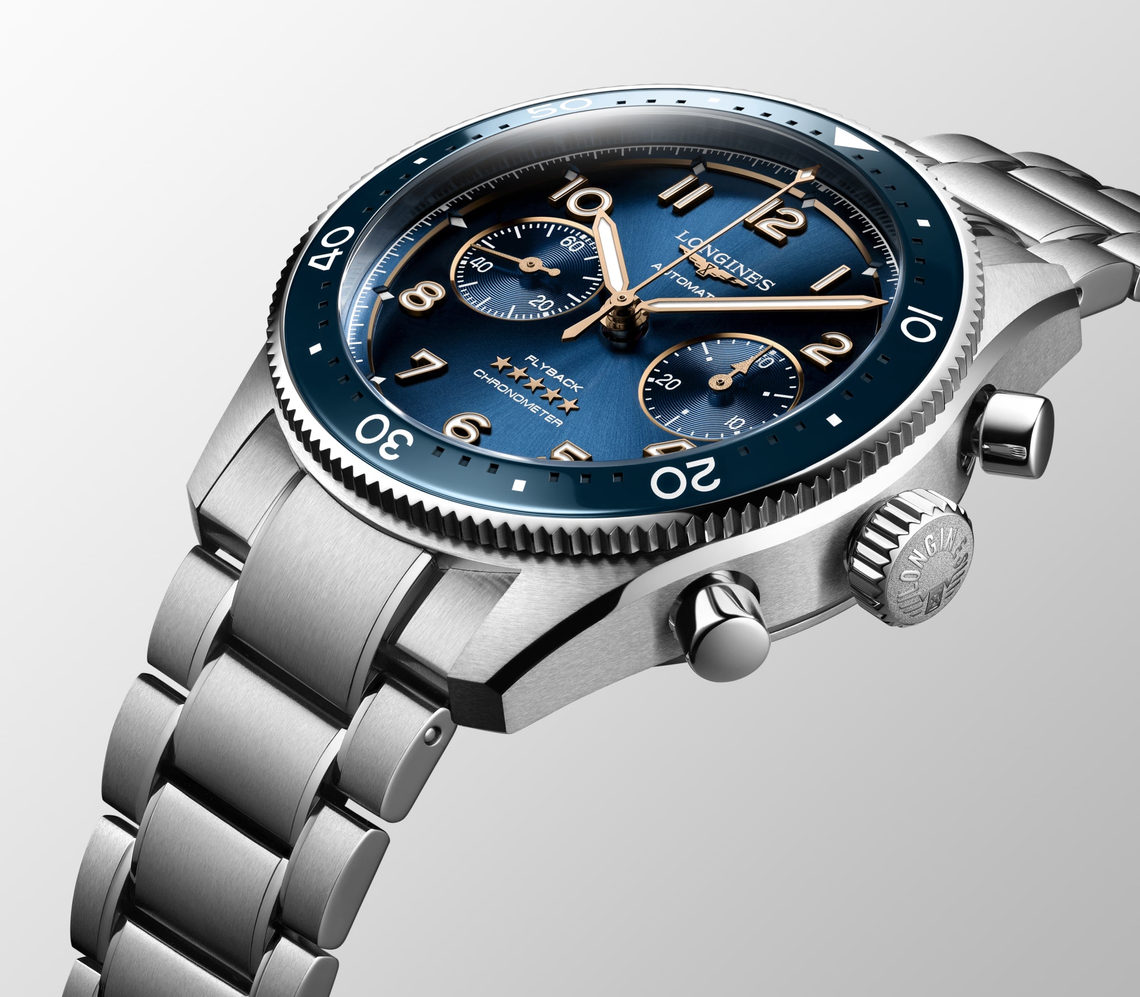 Longines Spirit Flyback 42mm Sunray Blue Watch