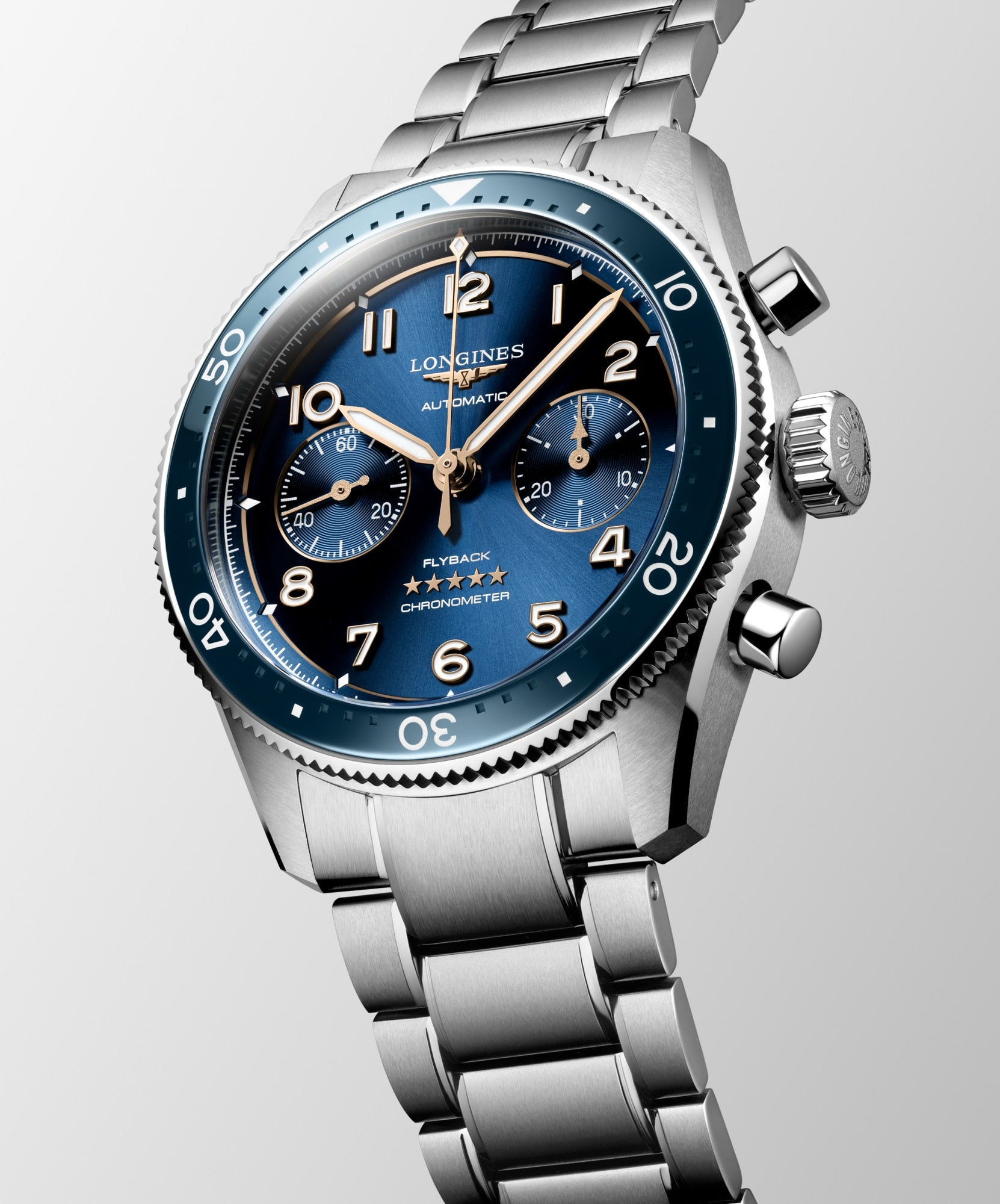 Longines Spirit Flyback 42mm Sunray Blue Watch