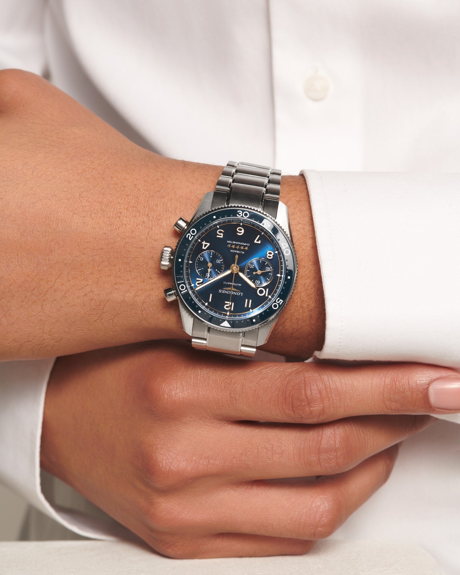 Longines Spirit Flyback 42mm Sunray Blue Watch