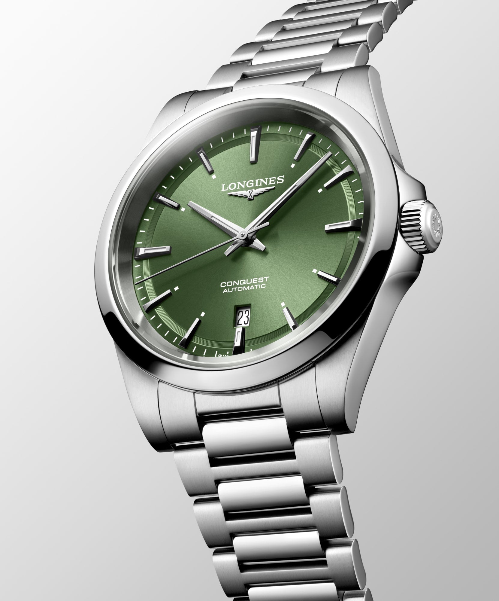 Longines Conquest 41mm Sunray Green Automatic Watch