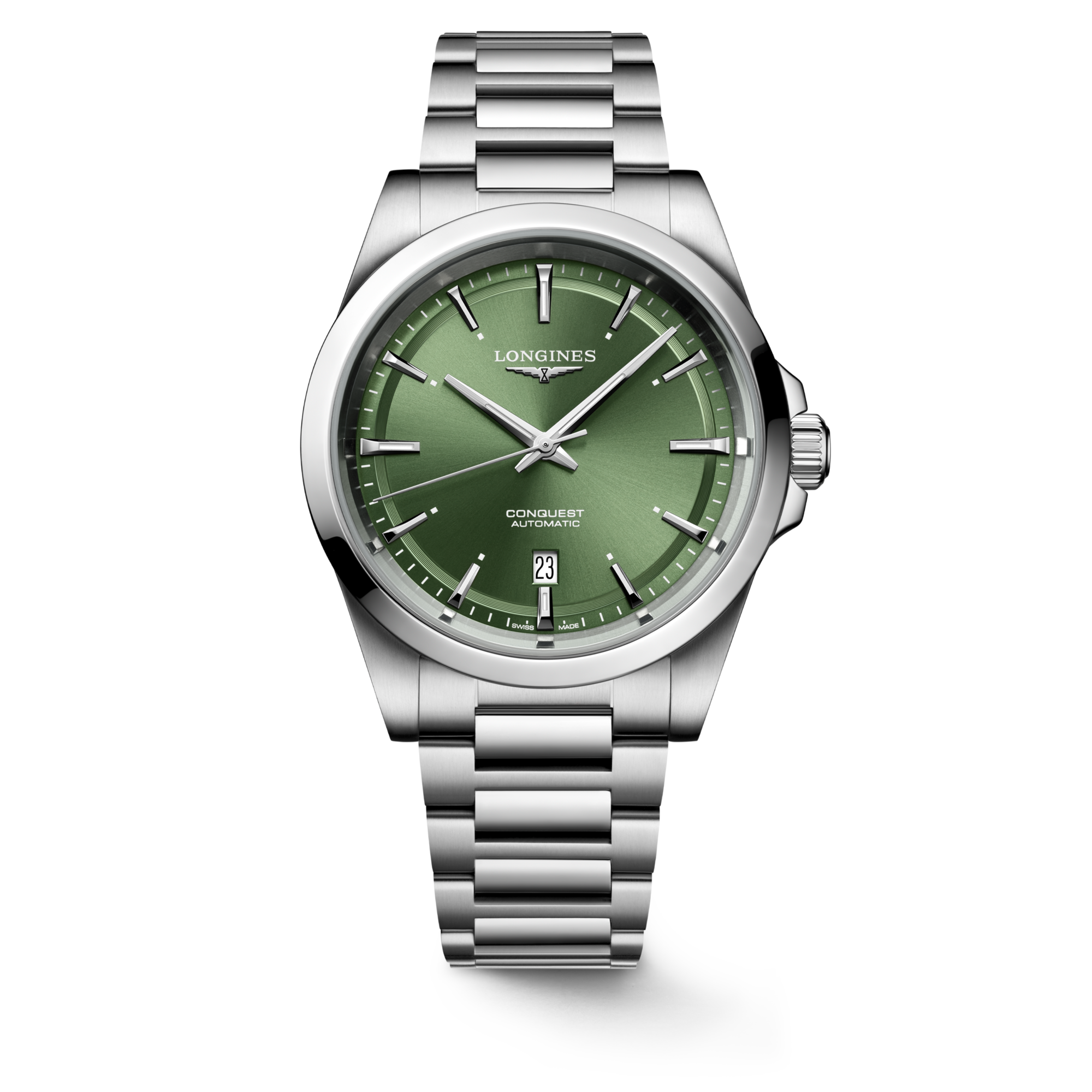 Longines Conquest 41mm Sunray Green Automatic Watch