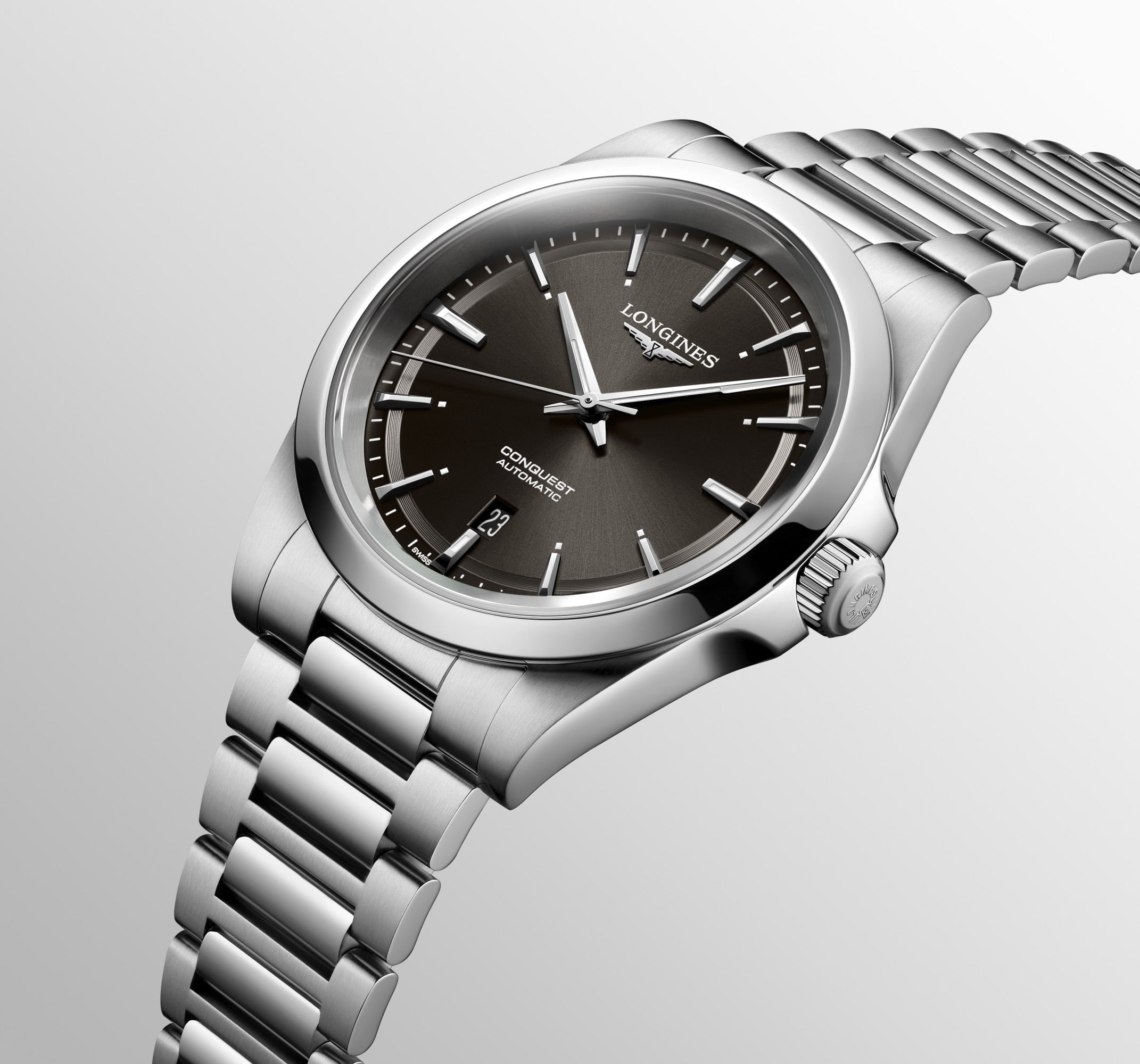 Longines Conquest 41mm Automatic Sunray Black Watch