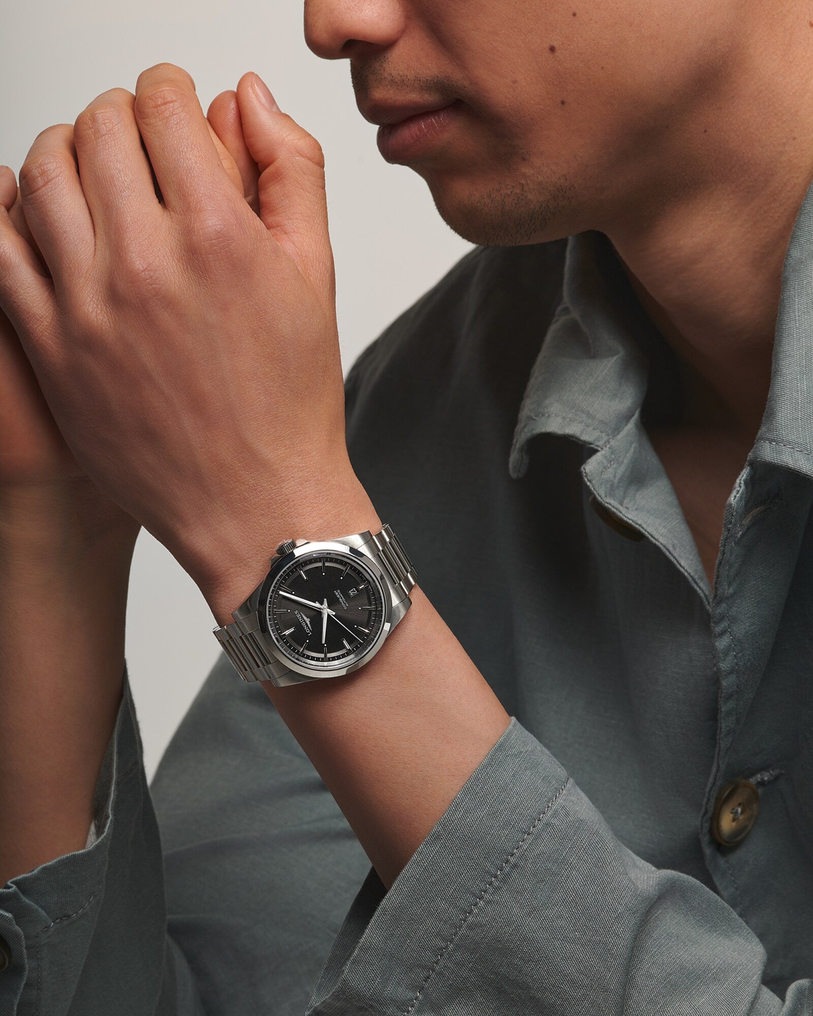 Longines Conquest 41mm Automatic Sunray Black Watch