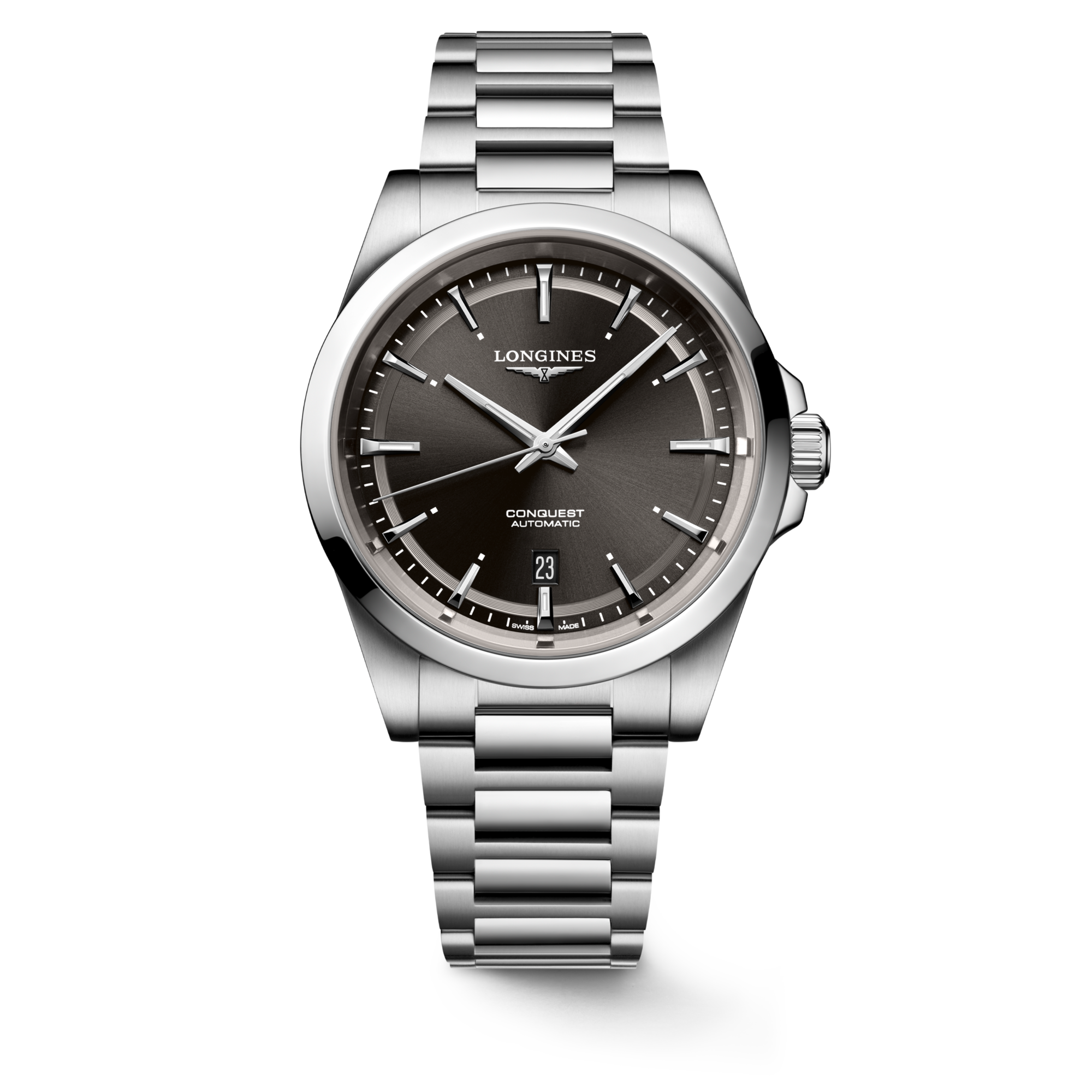 Longines Conquest 41mm Automatic Sunray Black Watch