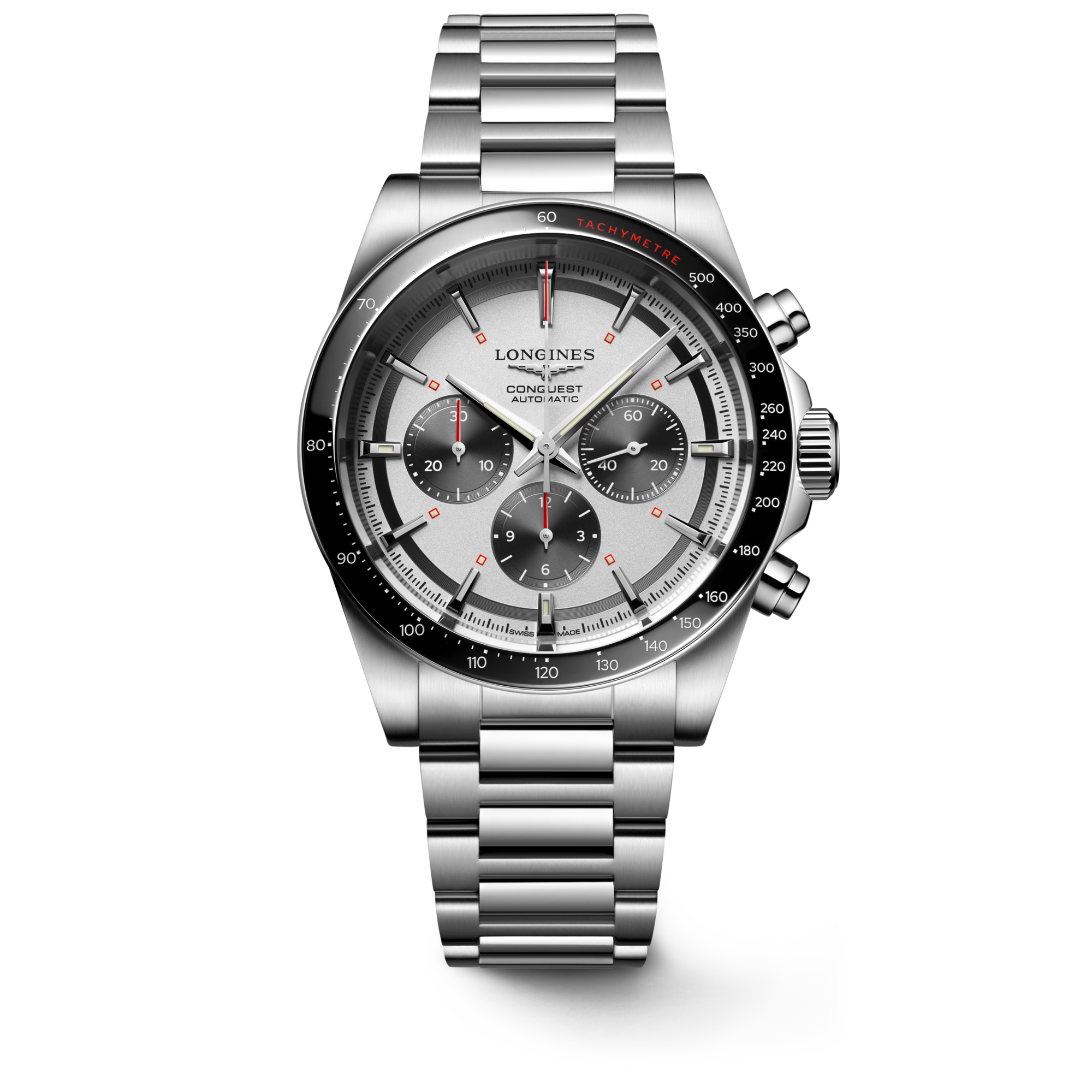 Longines Conquest Automatic Chronograph Panda Dial