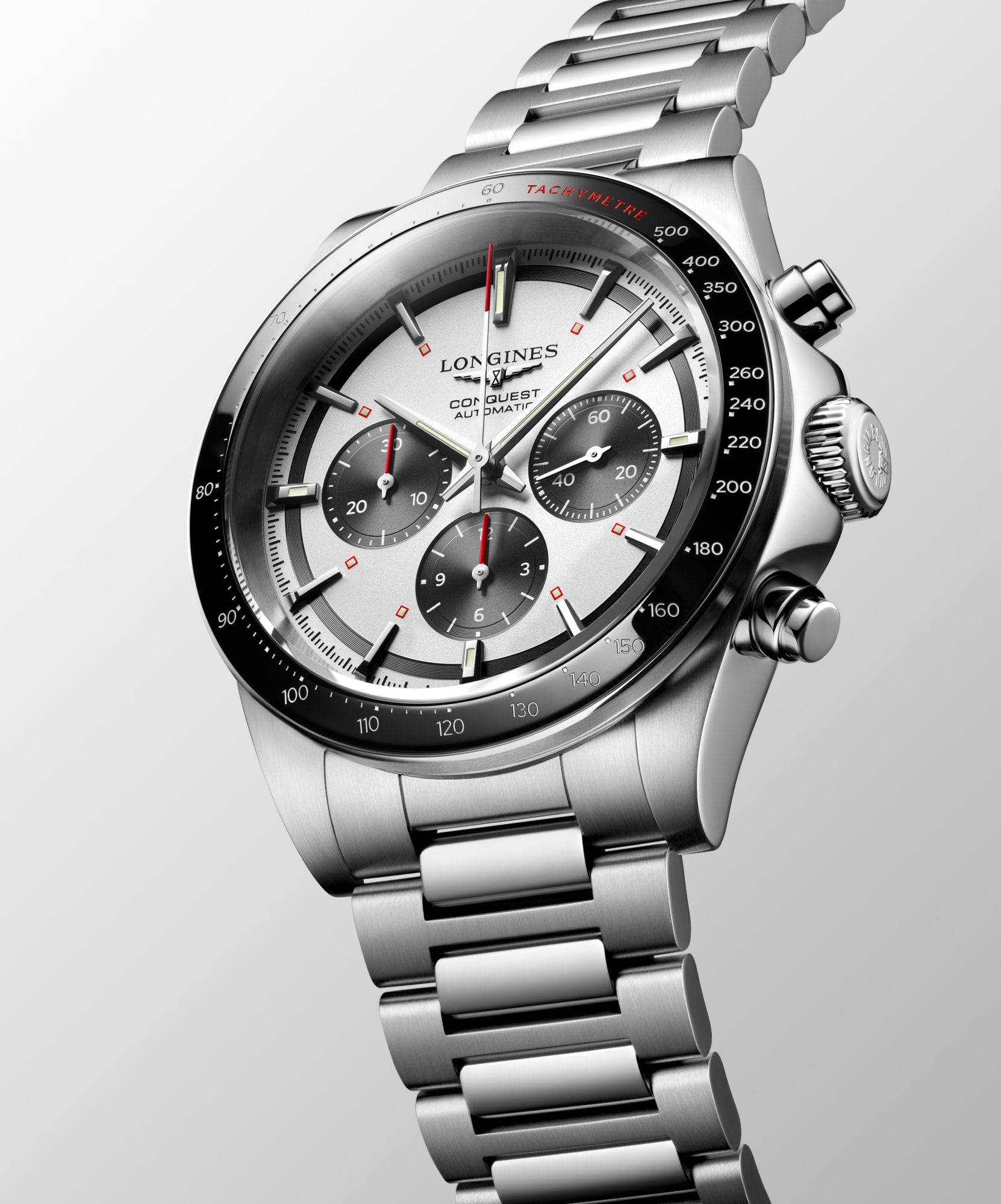 Longines Conquest Automatic Chronograph Panda Dial