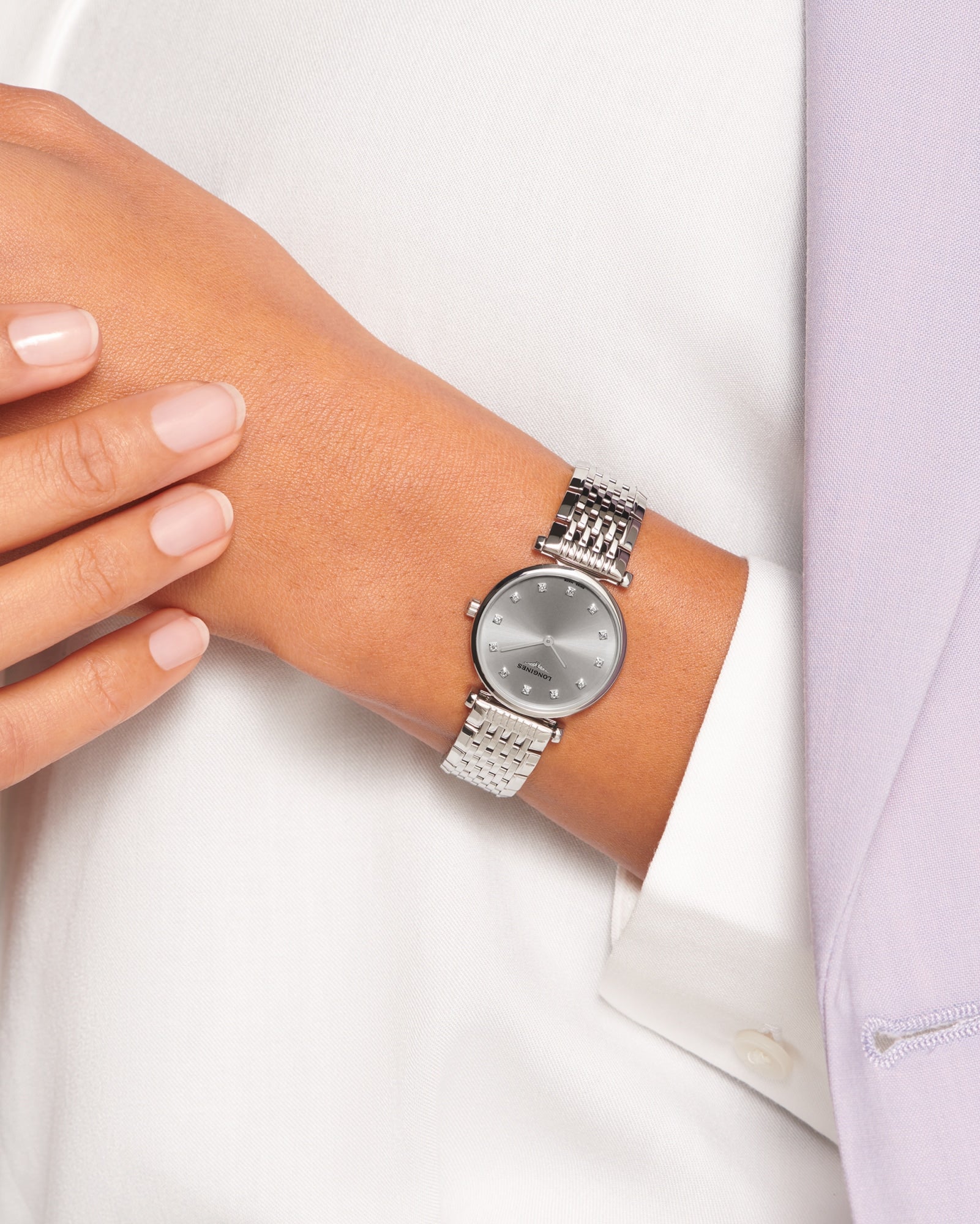 Longines La Grande Classique Grey Dial Ladies Watch