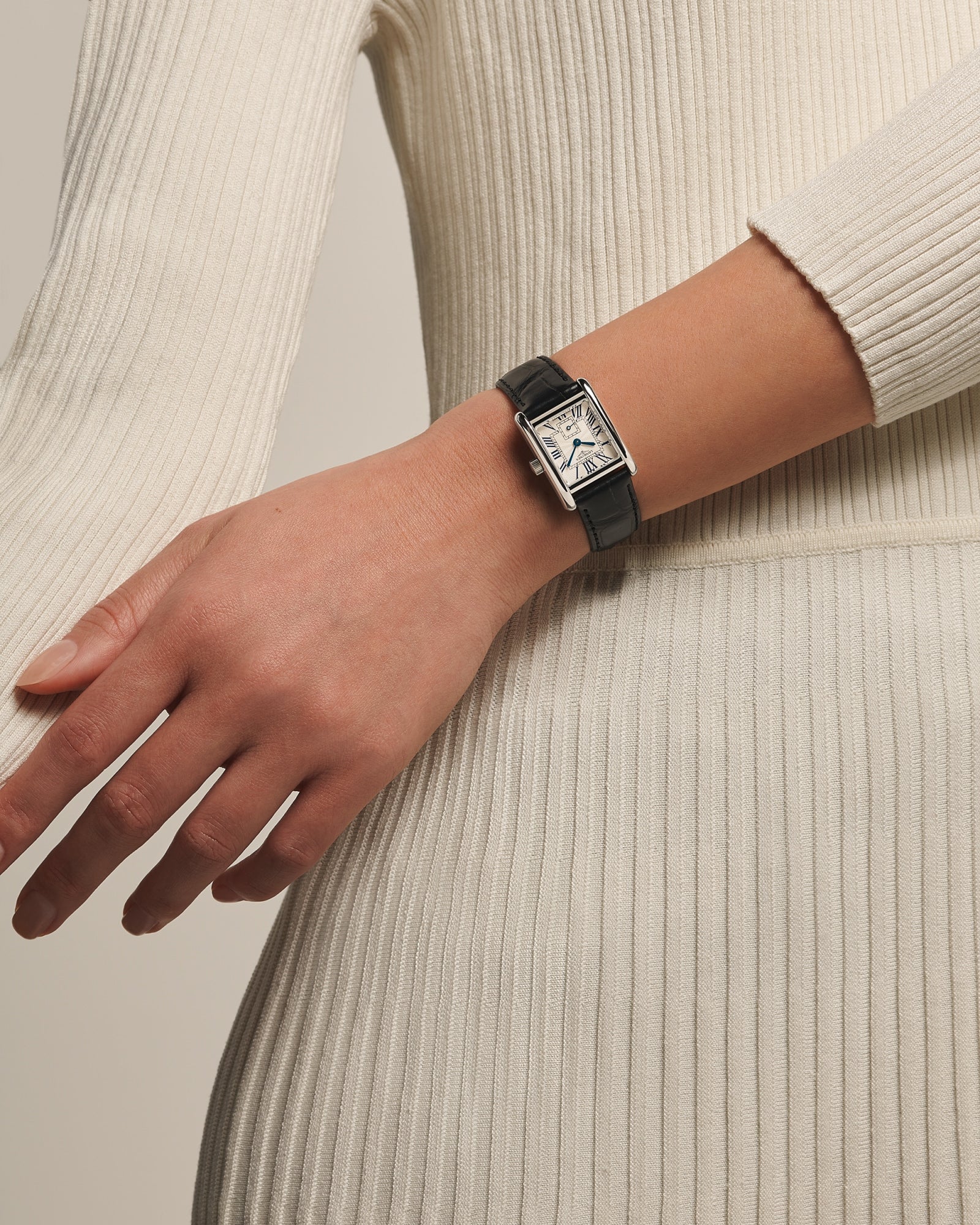 Longines Mini DolceVita Silver Flinqué Dial Watch