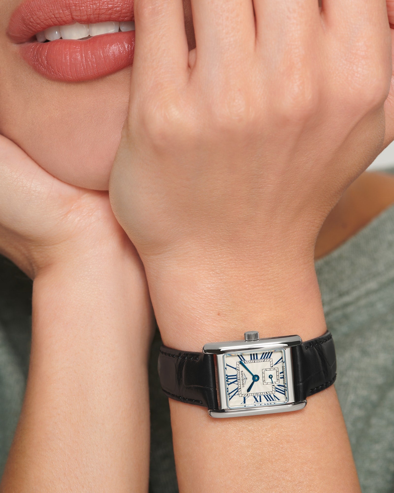 Longines Mini DolceVita Silver Flinqué Dial Watch