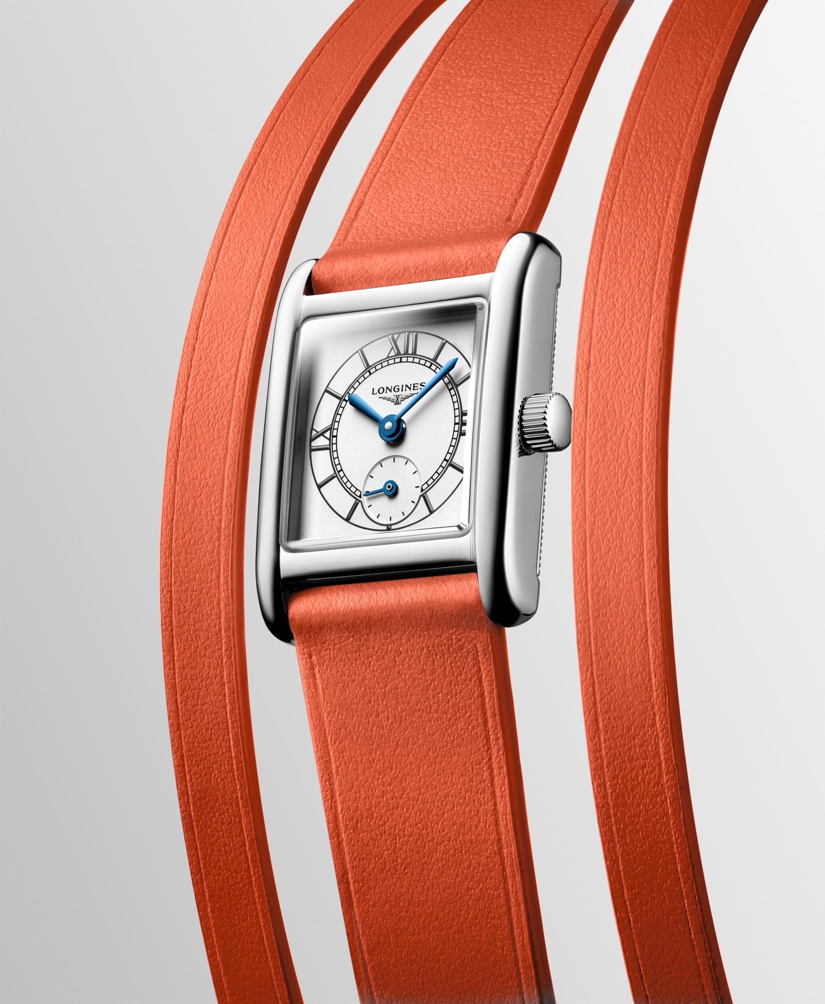 Longines Mini DolceVita Ladies Watch in Orange
