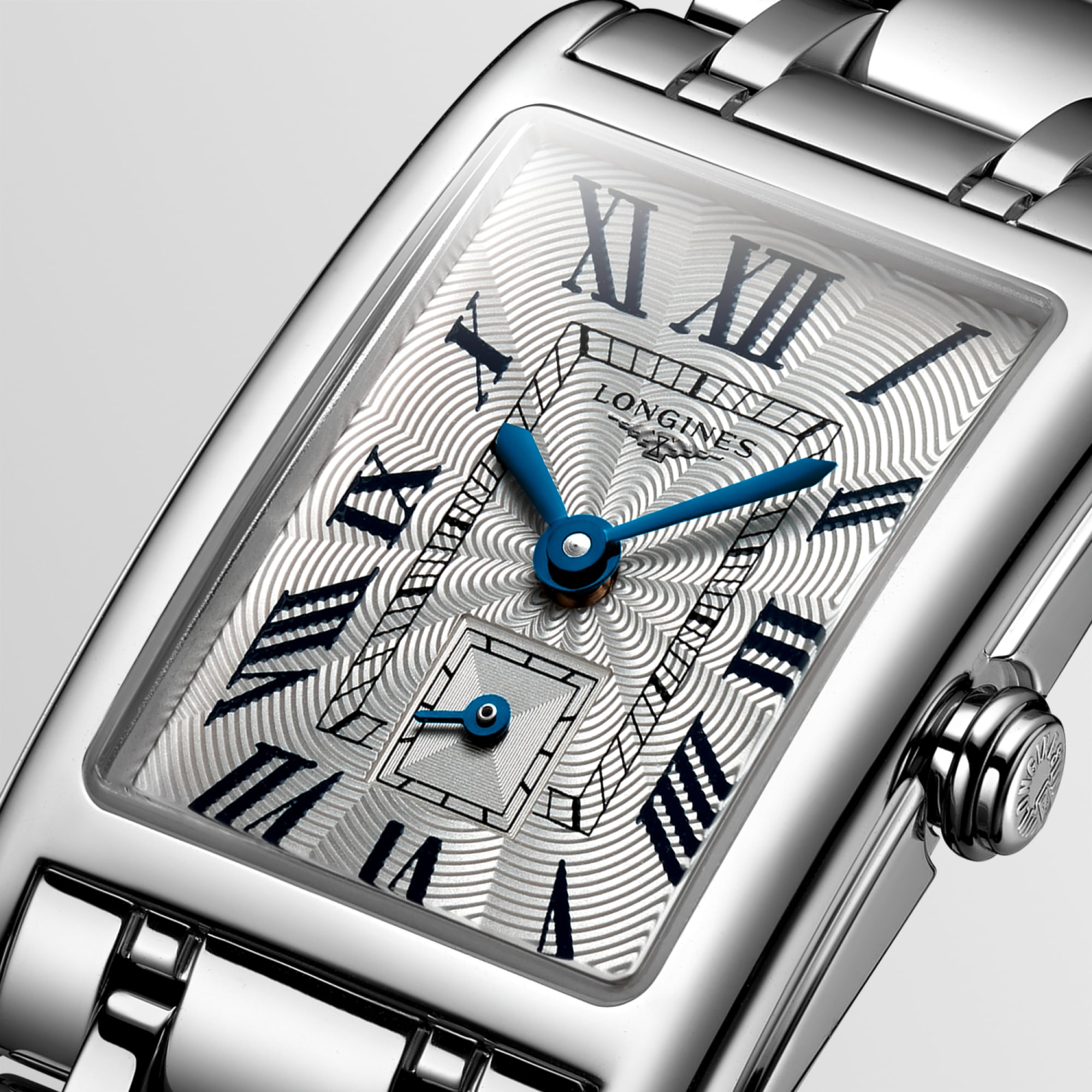 Longines DolceVita Ladies Rectangular Stainless Steel Watch