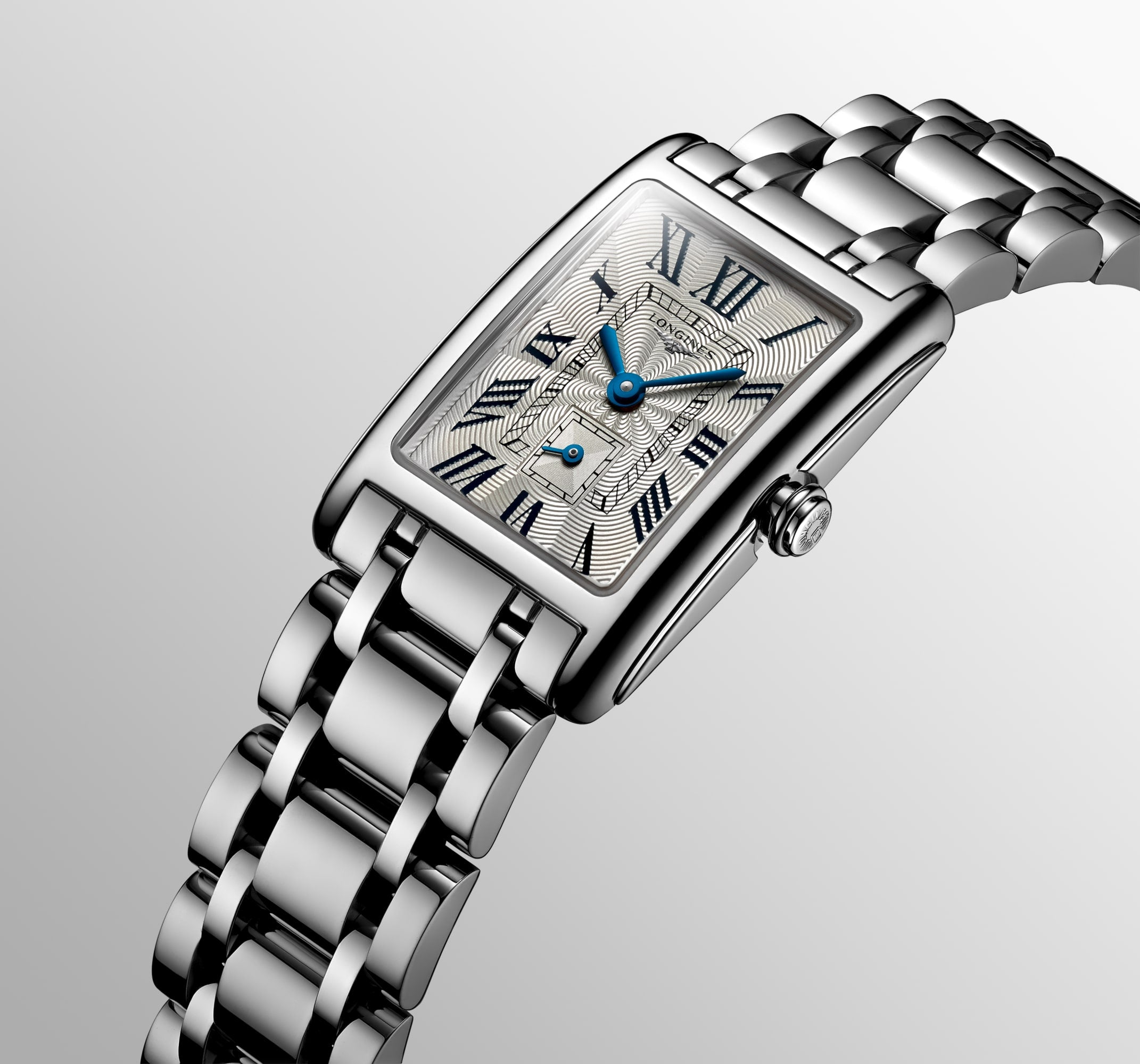 Longines DolceVita Ladies Rectangular Stainless Steel Watch