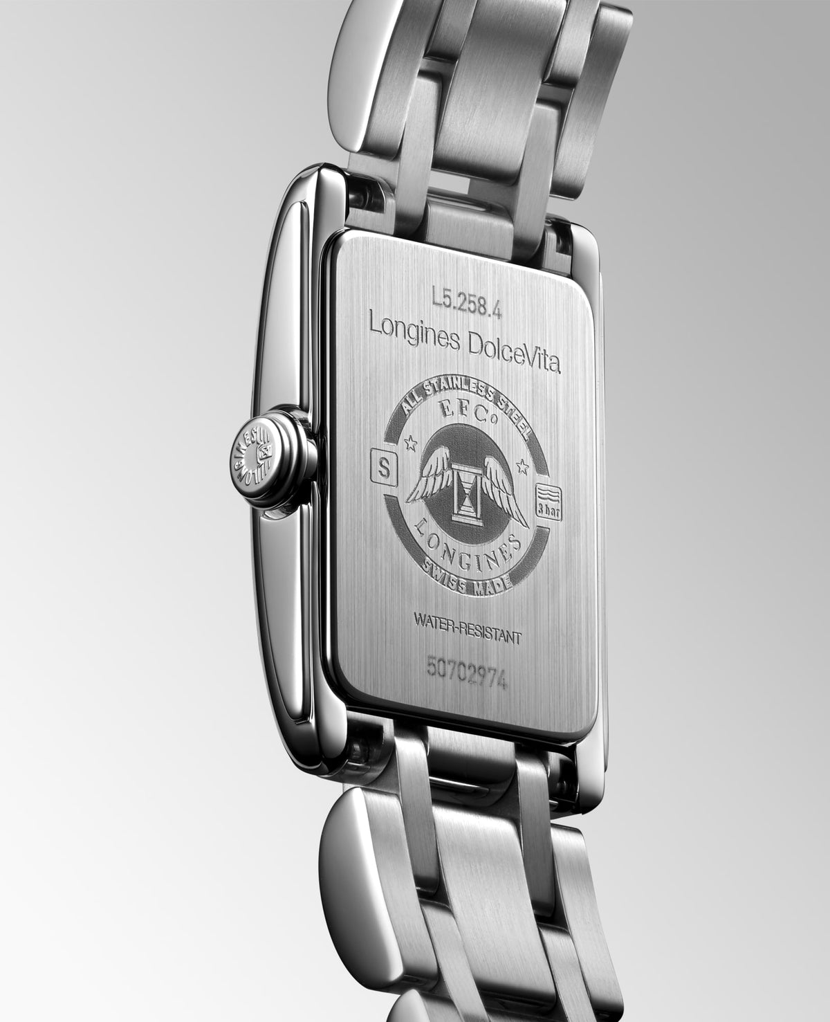 Longines DolceVita 27mm Silver Flinqué Dial Quartz Ladies Watch