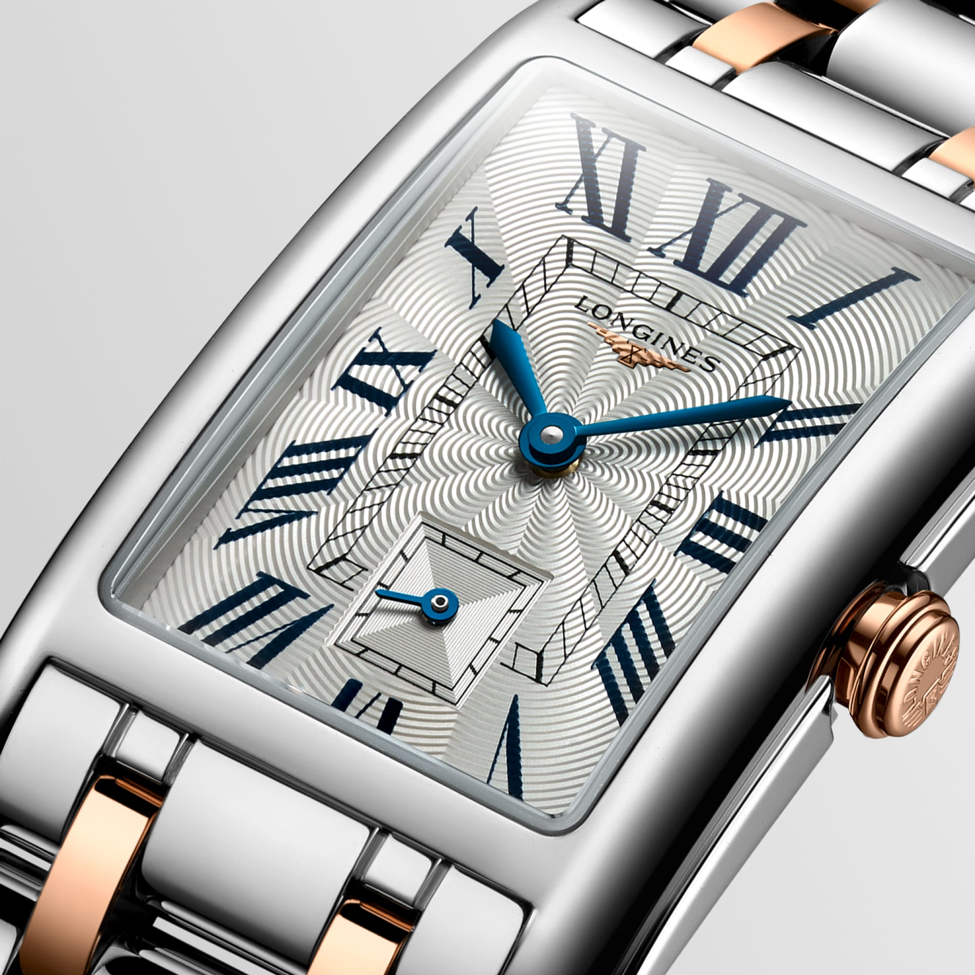 Longines DolceVita Ladies Two-Tone Rectangular Watch
