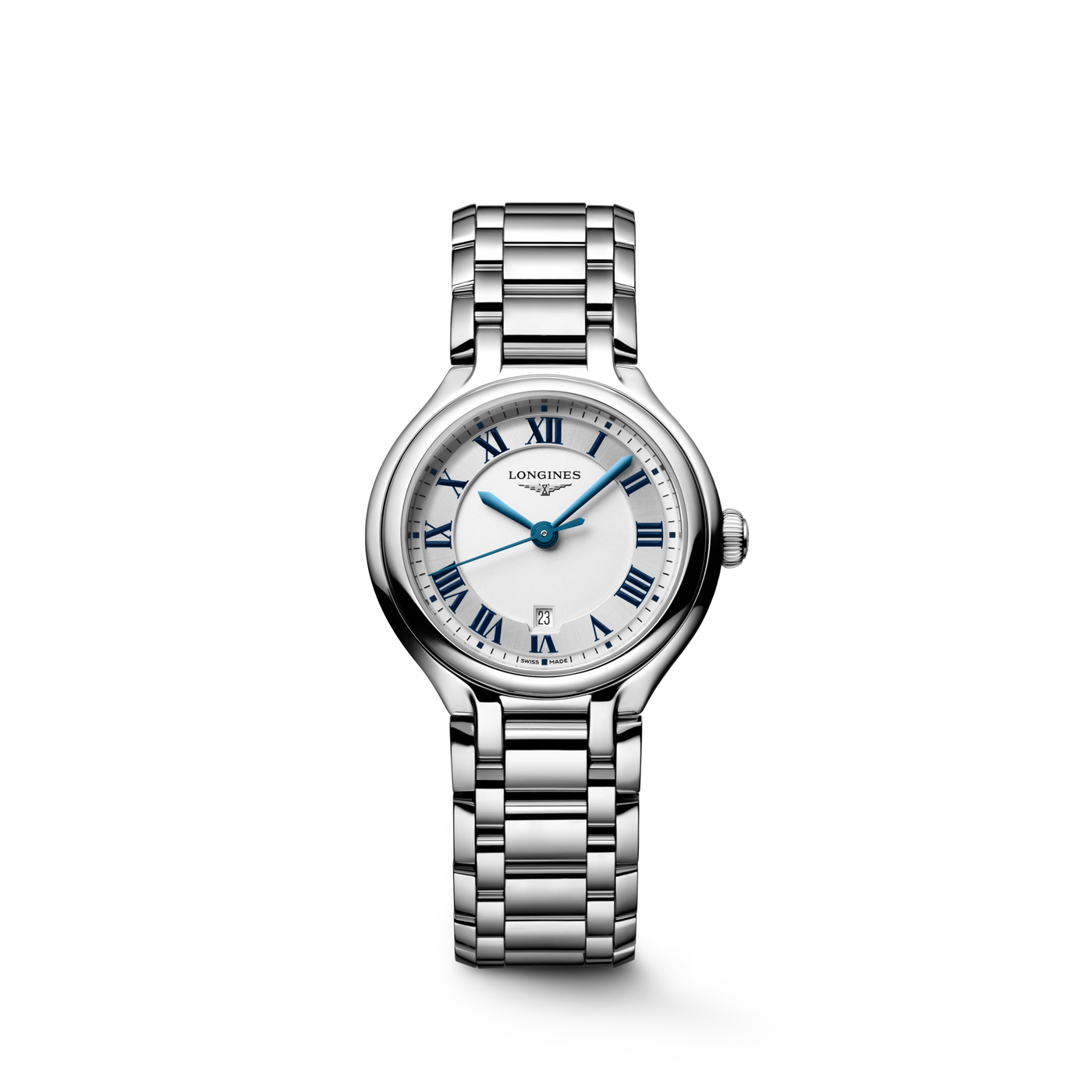 Longines PrimaLuna Ladies 30mm Silver Dial Watch