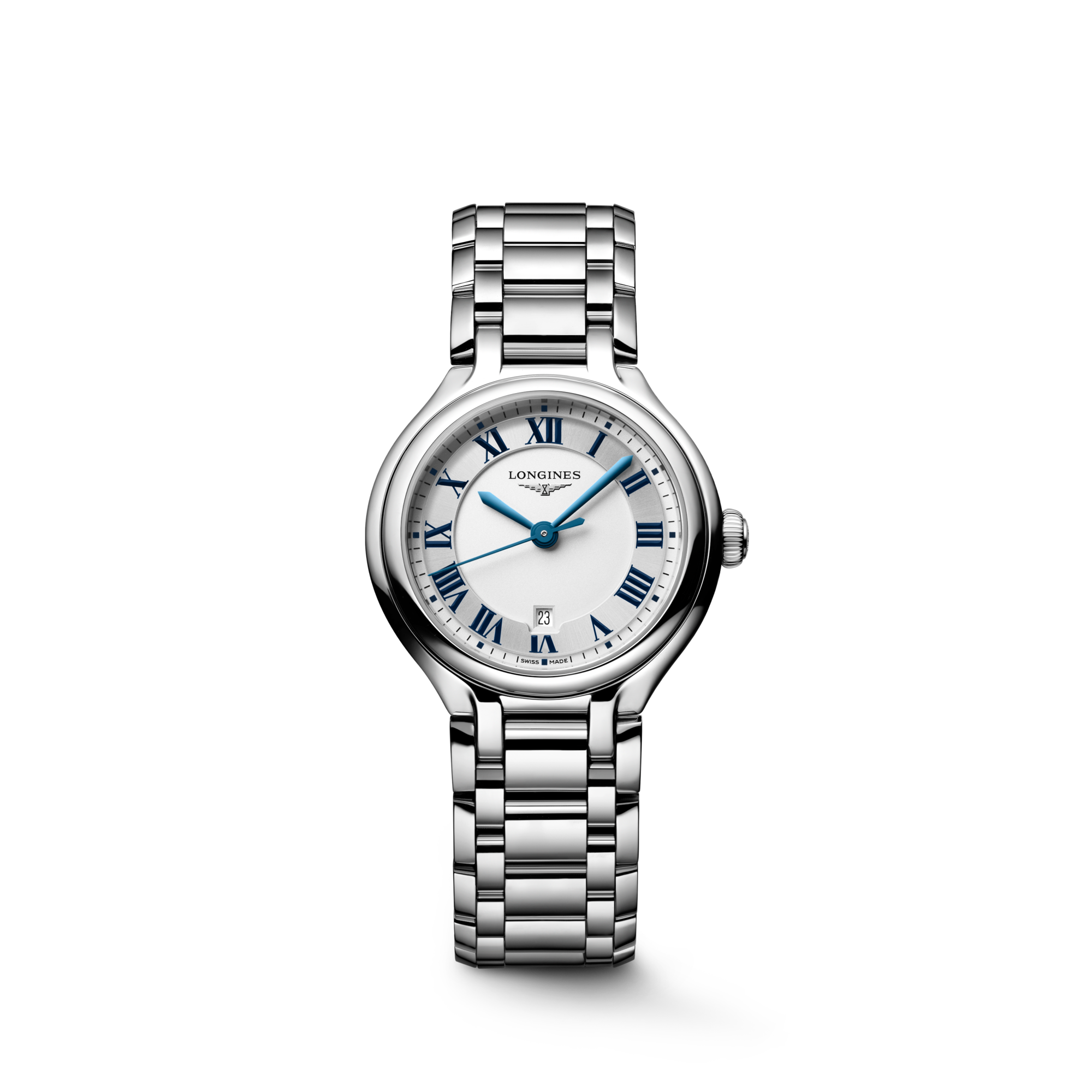 Longines PrimaLuna Ladies 30mm Silver Dial Watch
