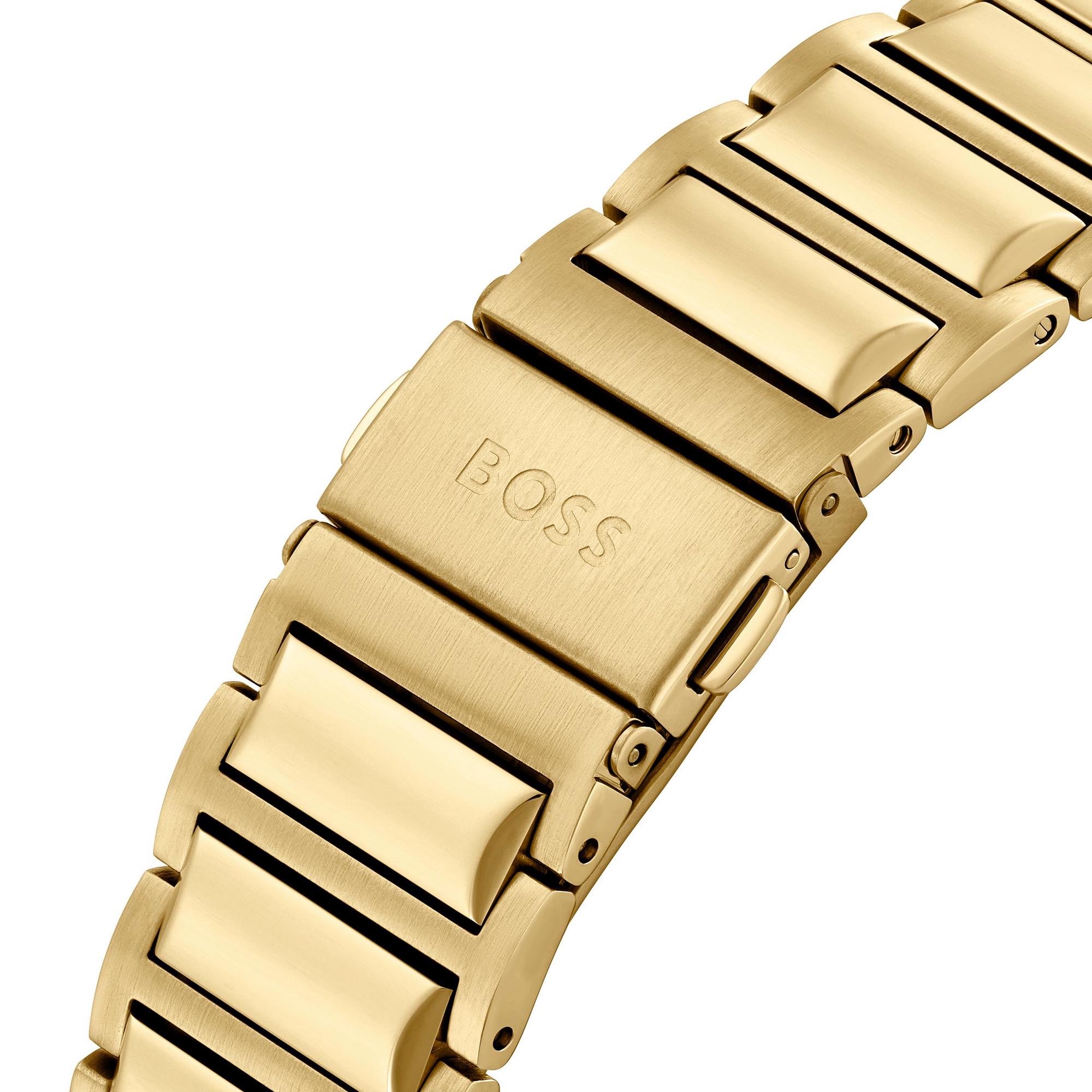 BOSS Mens Trace Chronograph Black 44 mm Watch Bracelet