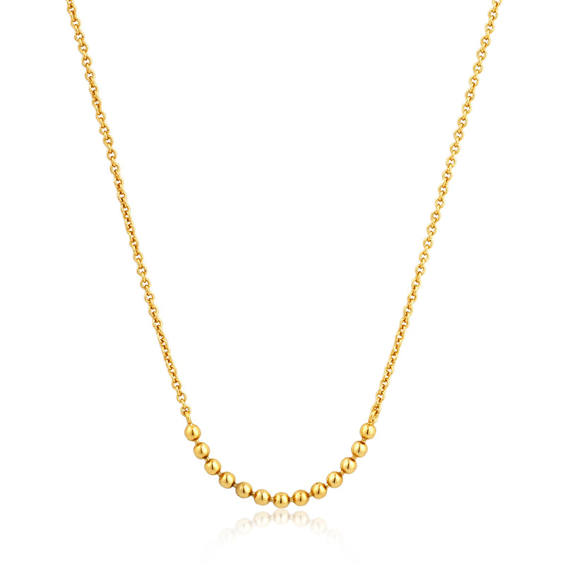 Ania Haie Shiny Gold Modern Multiple Balls Necklace