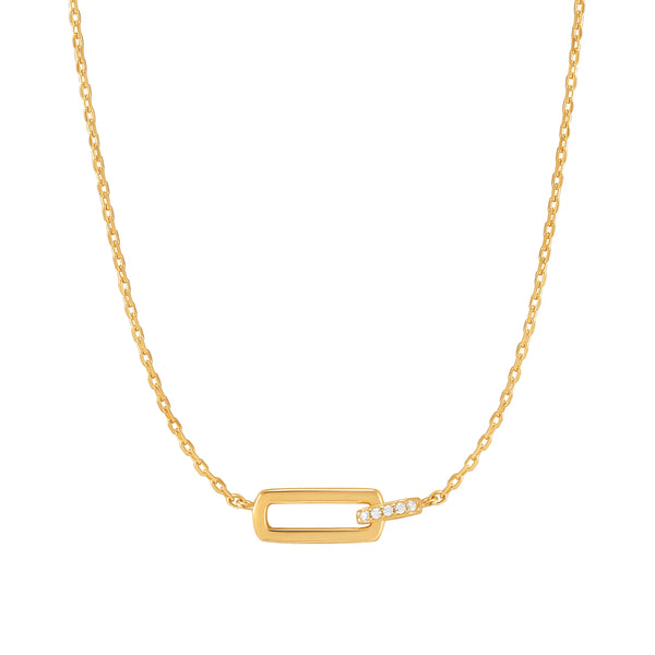 Ania Haie Shiny Gold Glam Interlock Necklace