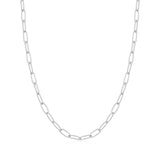 Ania Haie Rhodium Silver Link Charm Chain Necklace