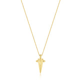 Ania Haie Shiny Gold Gold Geometric Point Pendant Necklace