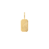 Ania Haie Shiny Gold Gold Wave Tag Charm