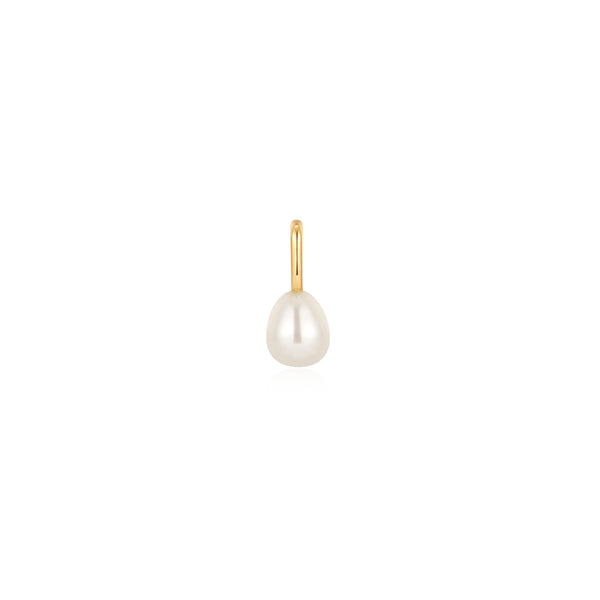 Ania Haie Shiny Gold Gold Pearl Charm