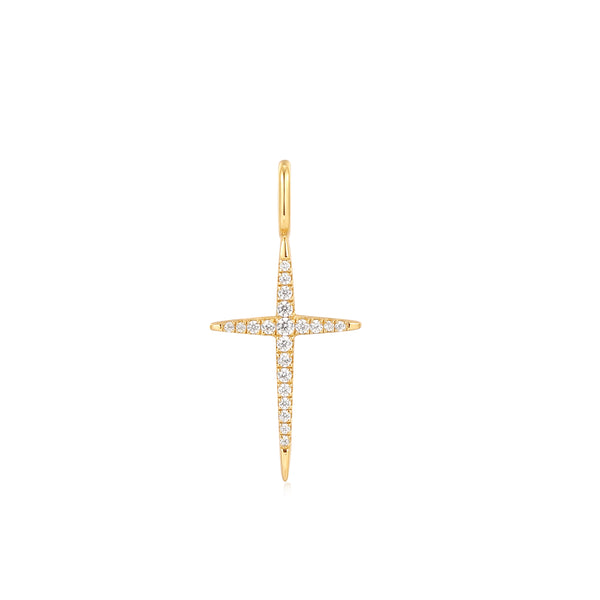 Ania Haie Shiny Gold Gold Cross Charm