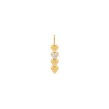 Ania Haie Shiny Gold Gold Heart Bar Charm